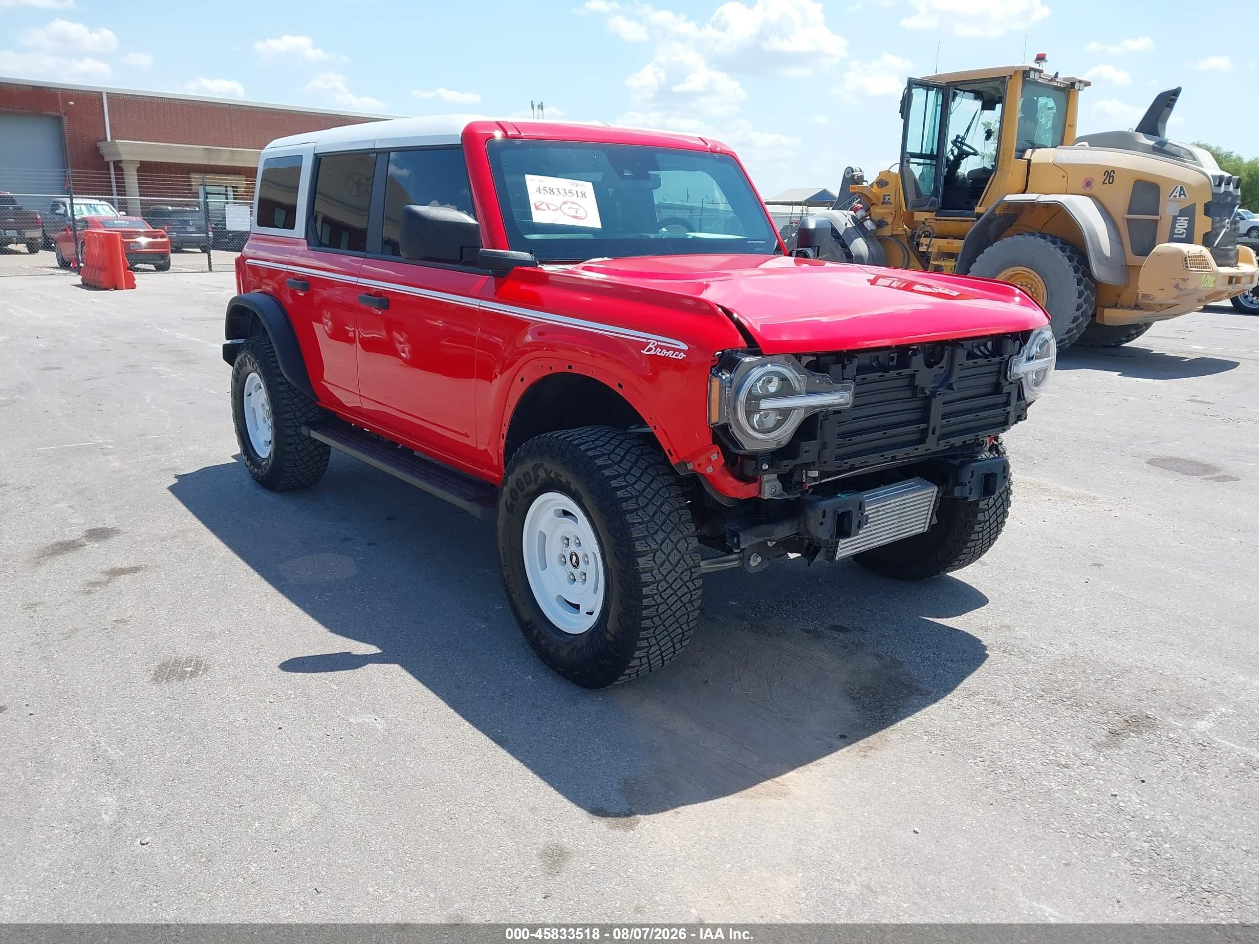 2024 Ford Bronco VIN 1FMEE4DP2RLA02376 — IAAI salvage auction photo