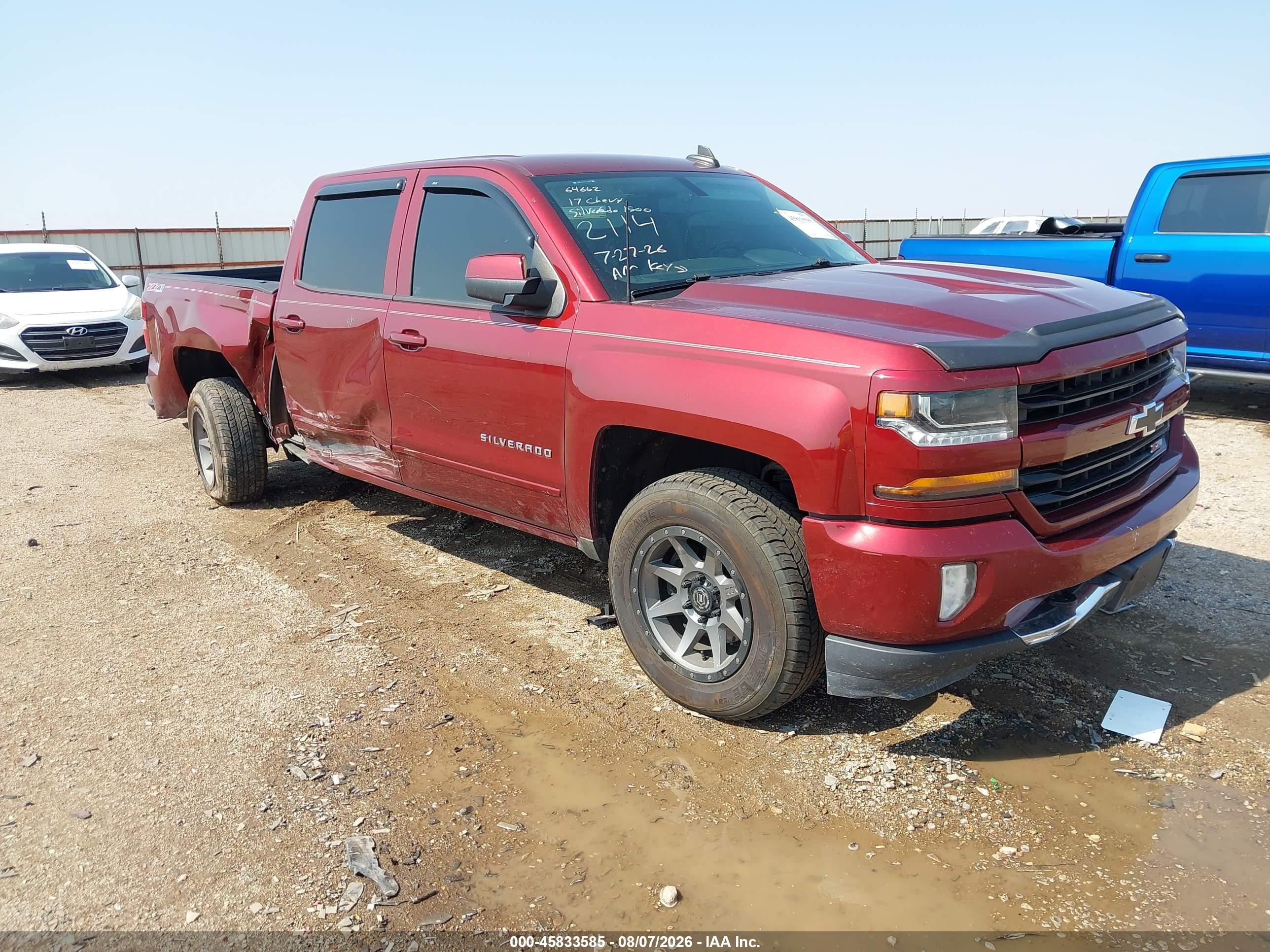 2017 Chevrolet Silverado 1500 VIN 3GCUKREC4HG402114 — IAAI salvage auction photo