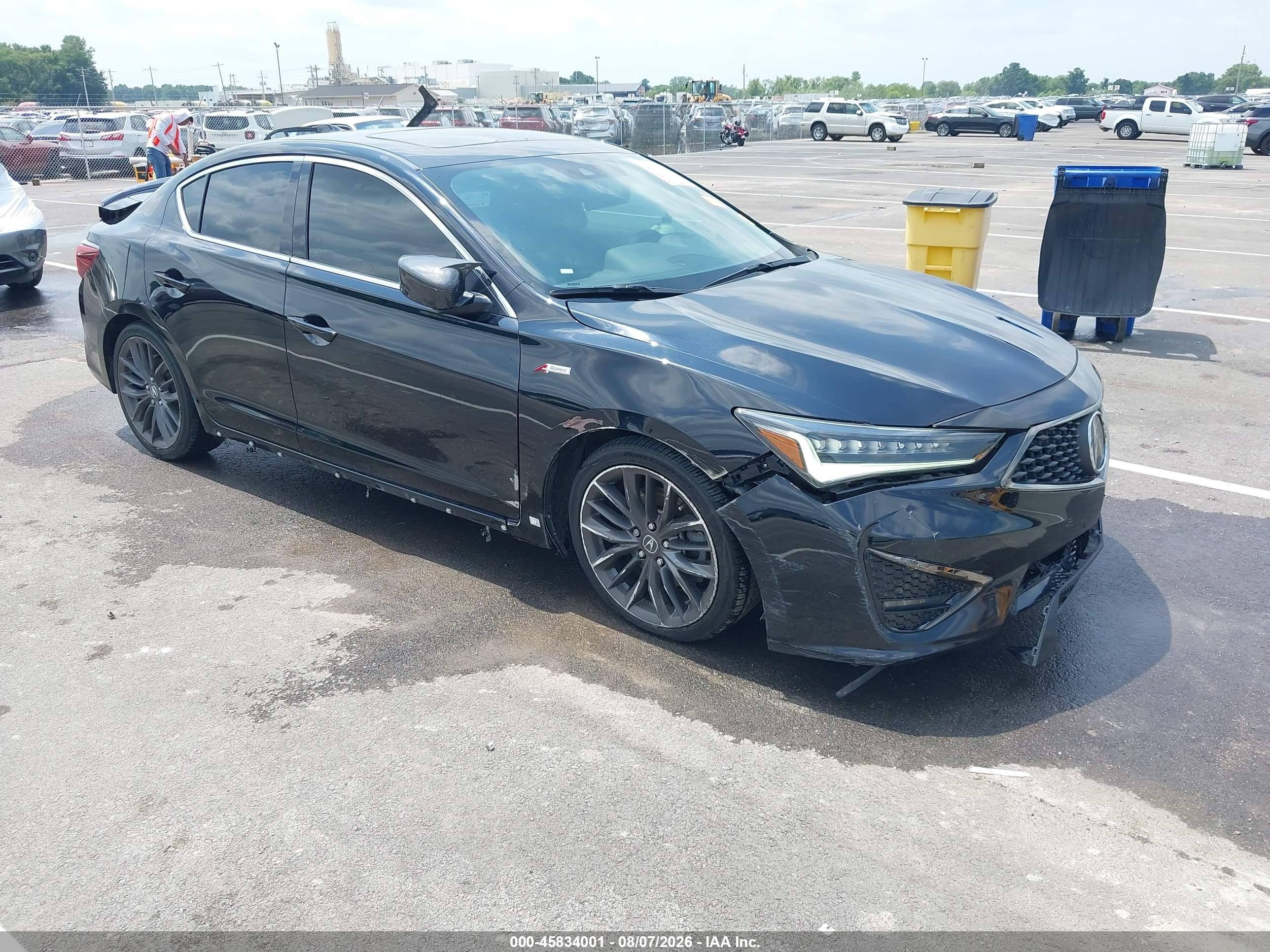 2021 Acura Ilx VIN 19UDE2F88MA008005 IAAI salvage auction — Unknown, Salvage (Missouri), sold $6,125 on 2026-09-29 (photo 1)