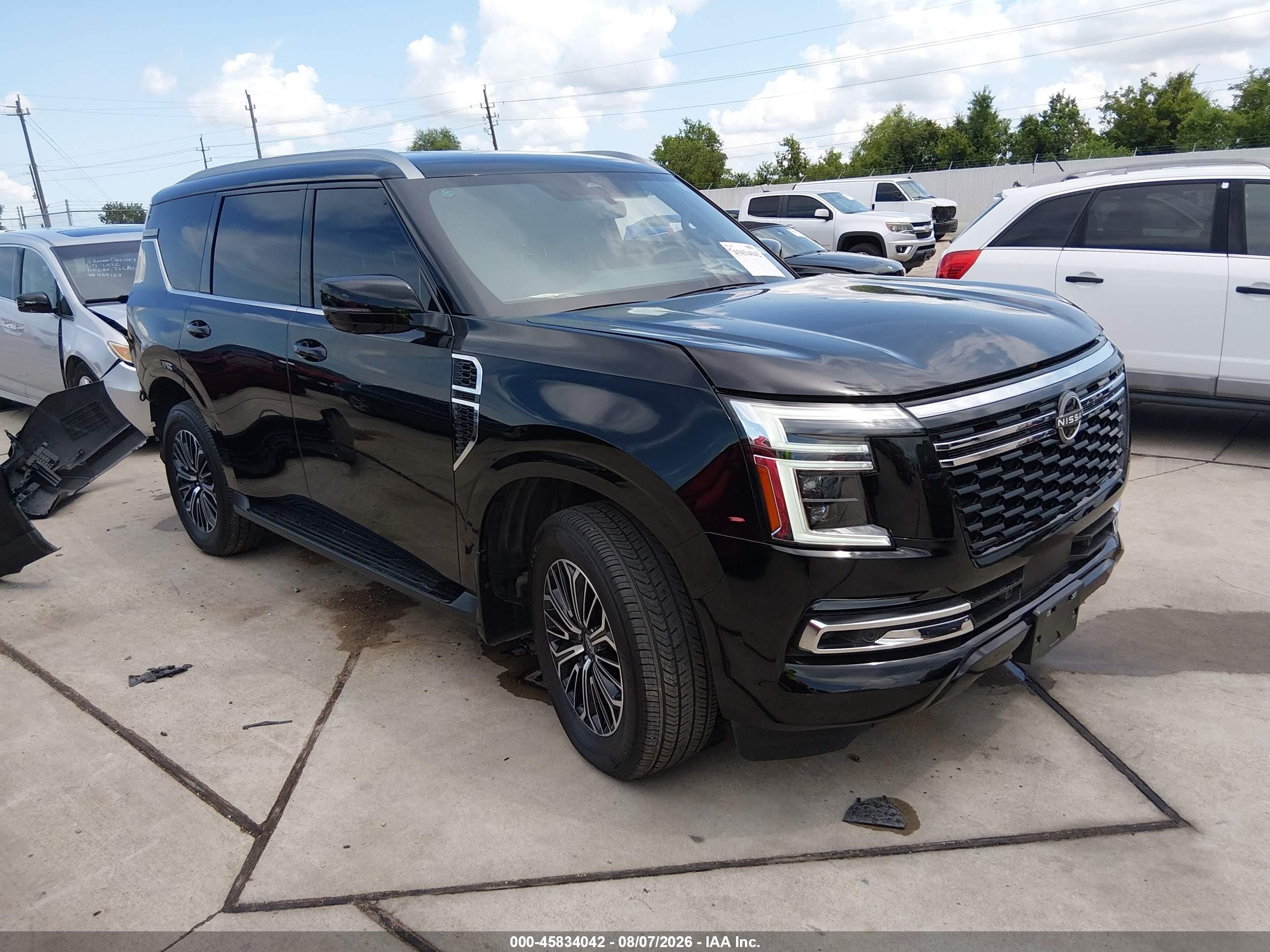 2025 Nissan Armada VIN JN8AY3BA6S9001001 — IAAI salvage auction photo
