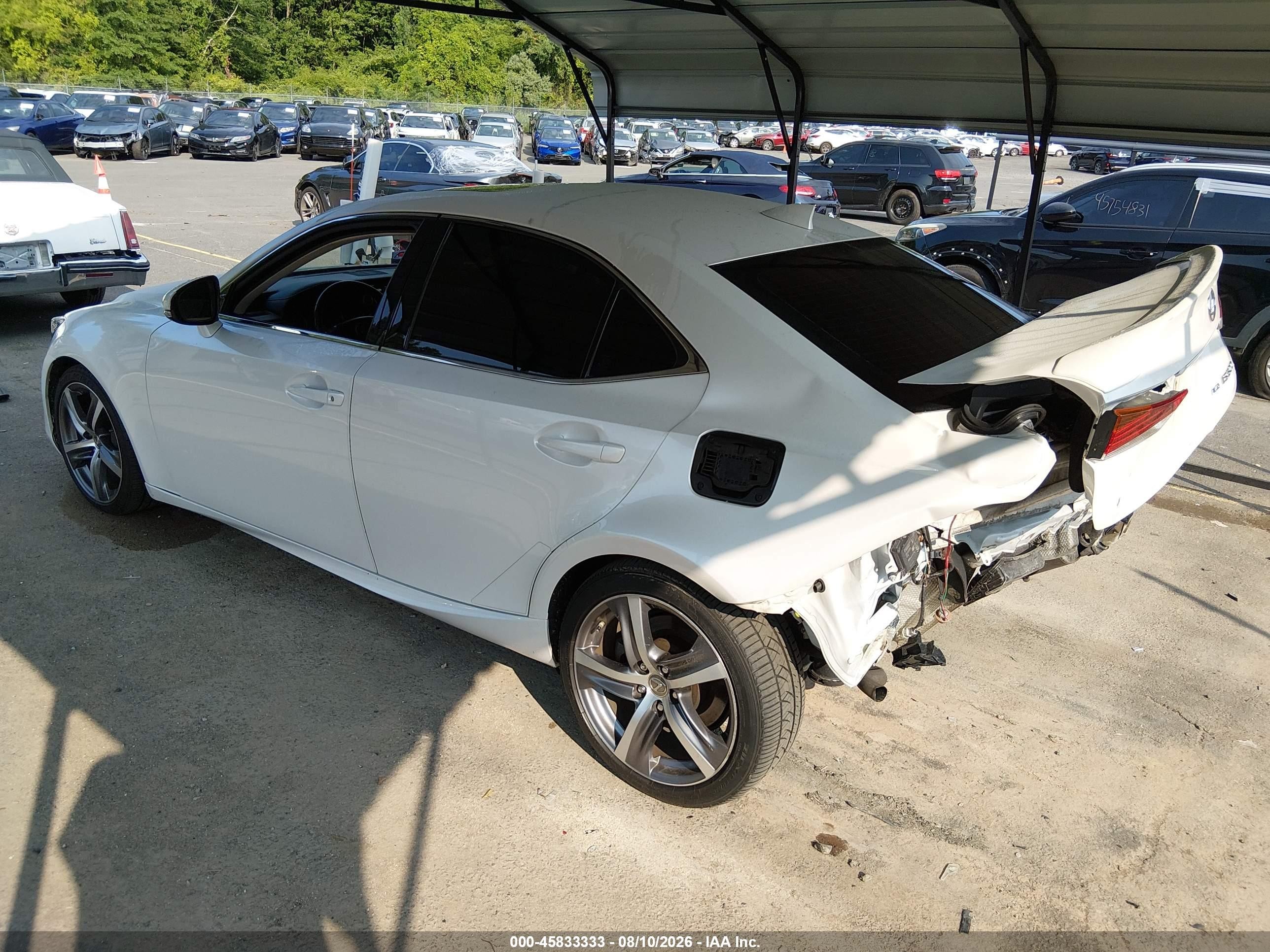 2018 Lexus Is VIN JTHC81D23J5028689 IAAI salvage auction — Rear End, Salvage (Connecticut), sold $6,600 on 2026-09-03 (photo 3)