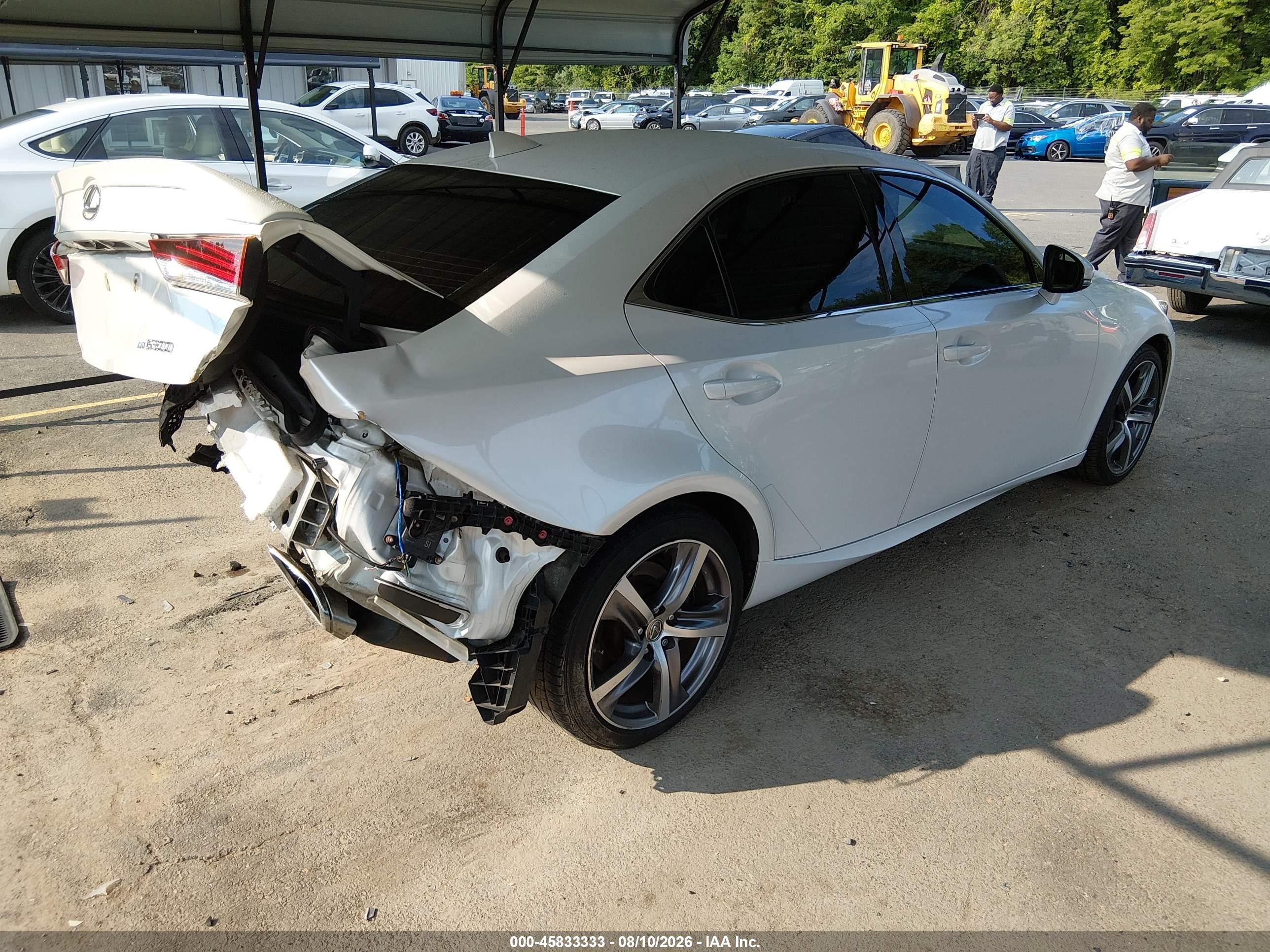 2018 Lexus Is VIN JTHC81D23J5028689 IAAI salvage auction — Rear End, Salvage (Connecticut), sold $6,600 on 2026-09-03 (photo 4)