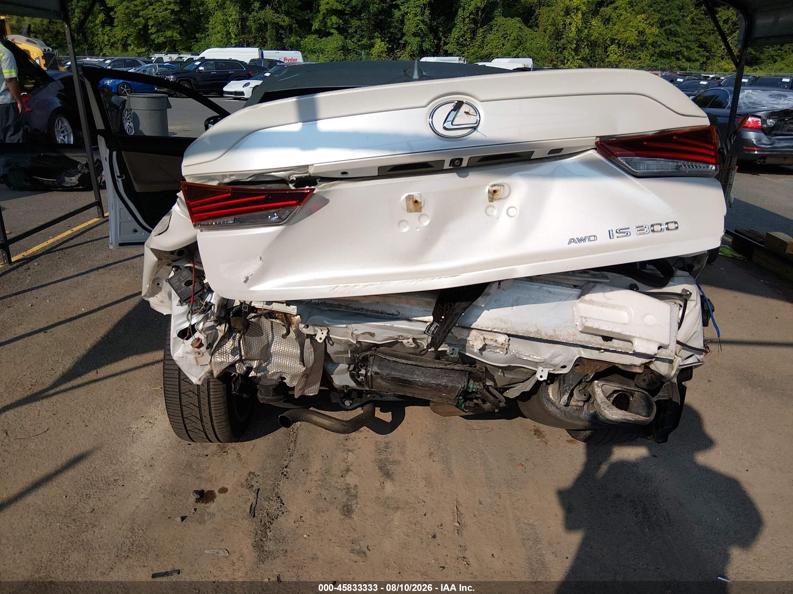 2018 Lexus Is VIN JTHC81D23J5028689 IAAI salvage auction — Rear End, Salvage (Connecticut), sold $6,600 on 2026-09-03 (photo 6)