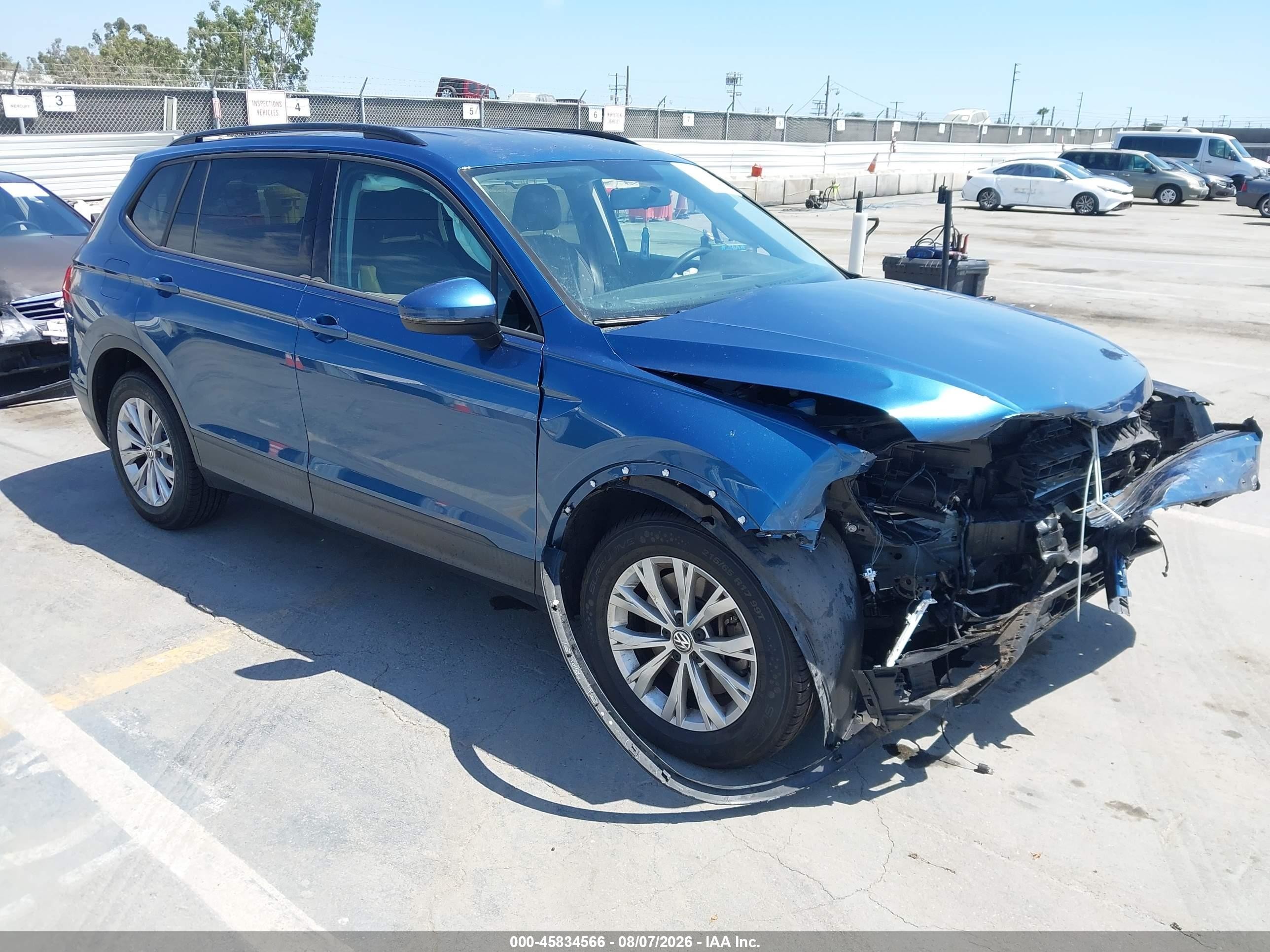2018 Volkswagen Tiguan VIN 3VV1B7AX2JM095440 IAAI salvage auction — Front End, Salvage (California), sold $1,150 on 2026-09-19 (photo 1)
