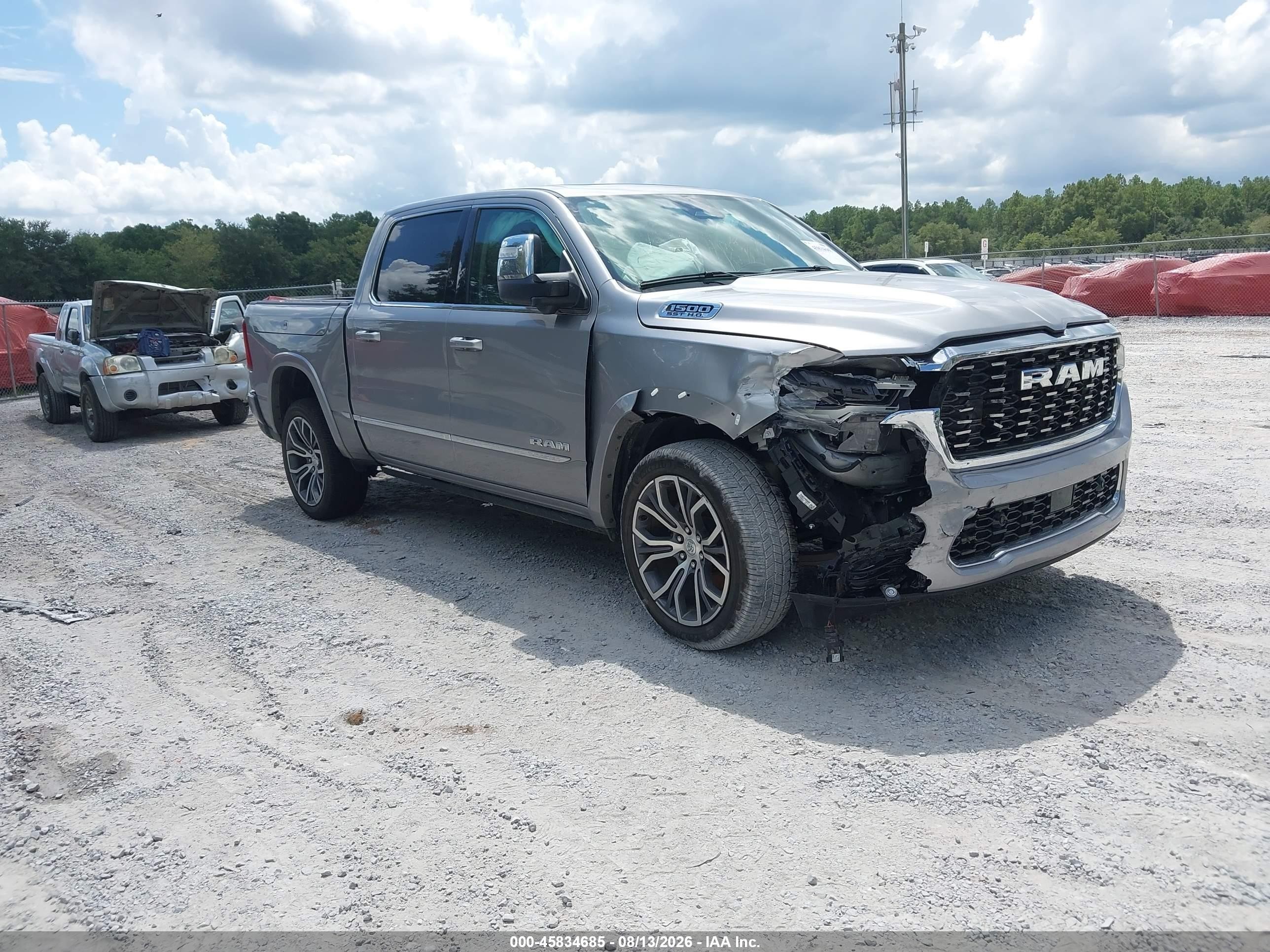 2025 Ram 1500 VIN 1C6SRFKP6SN702879 IAAI salvage auction — Unknown, Rebuildable (Florida), sold $35,250 on 2026-08-20 (photo 1)