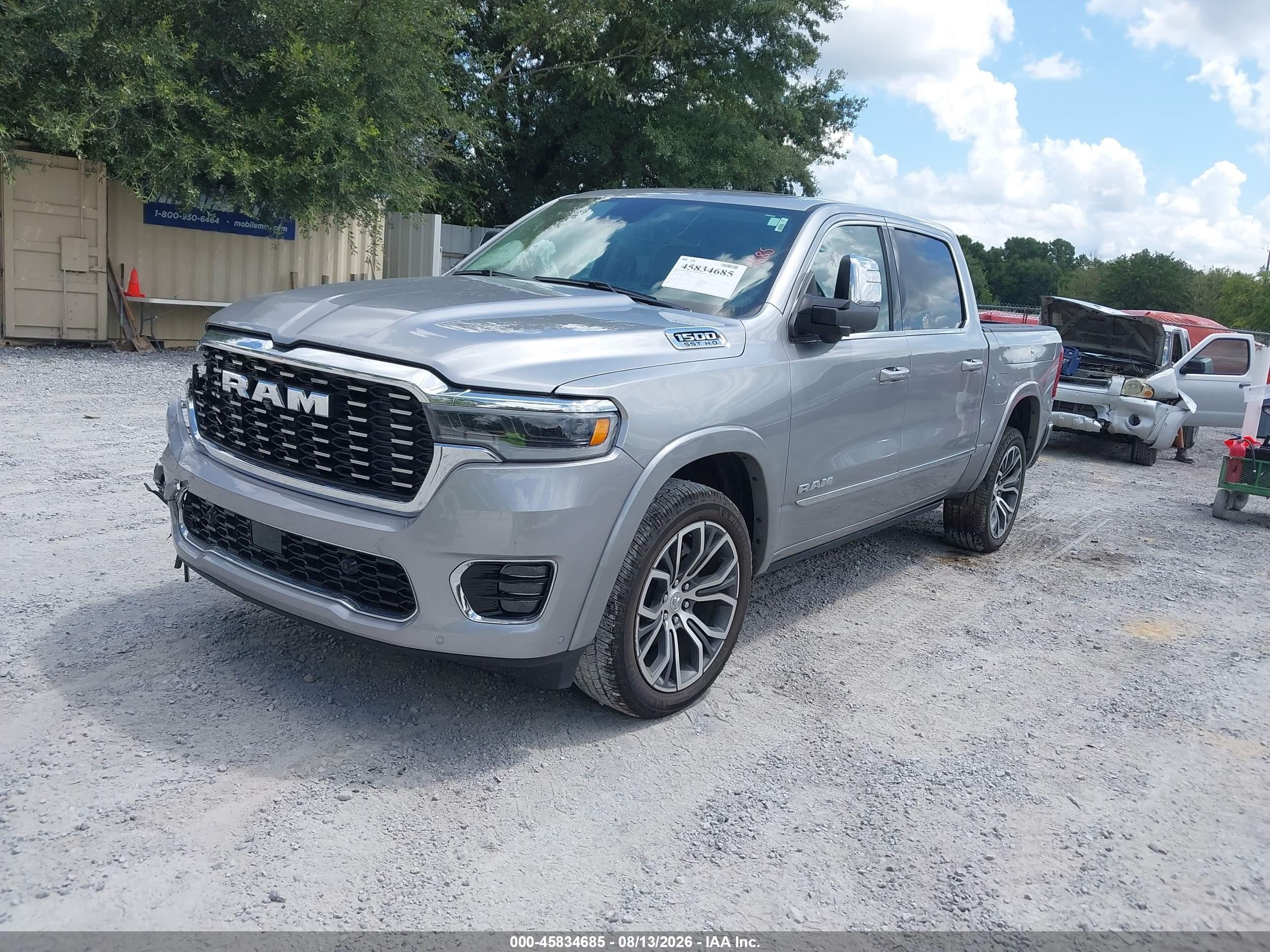 2025 Ram 1500 VIN 1C6SRFKP6SN702879 IAAI salvage auction — Unknown, Rebuildable (Florida), sold $35,250 on 2026-08-20 (photo 2)