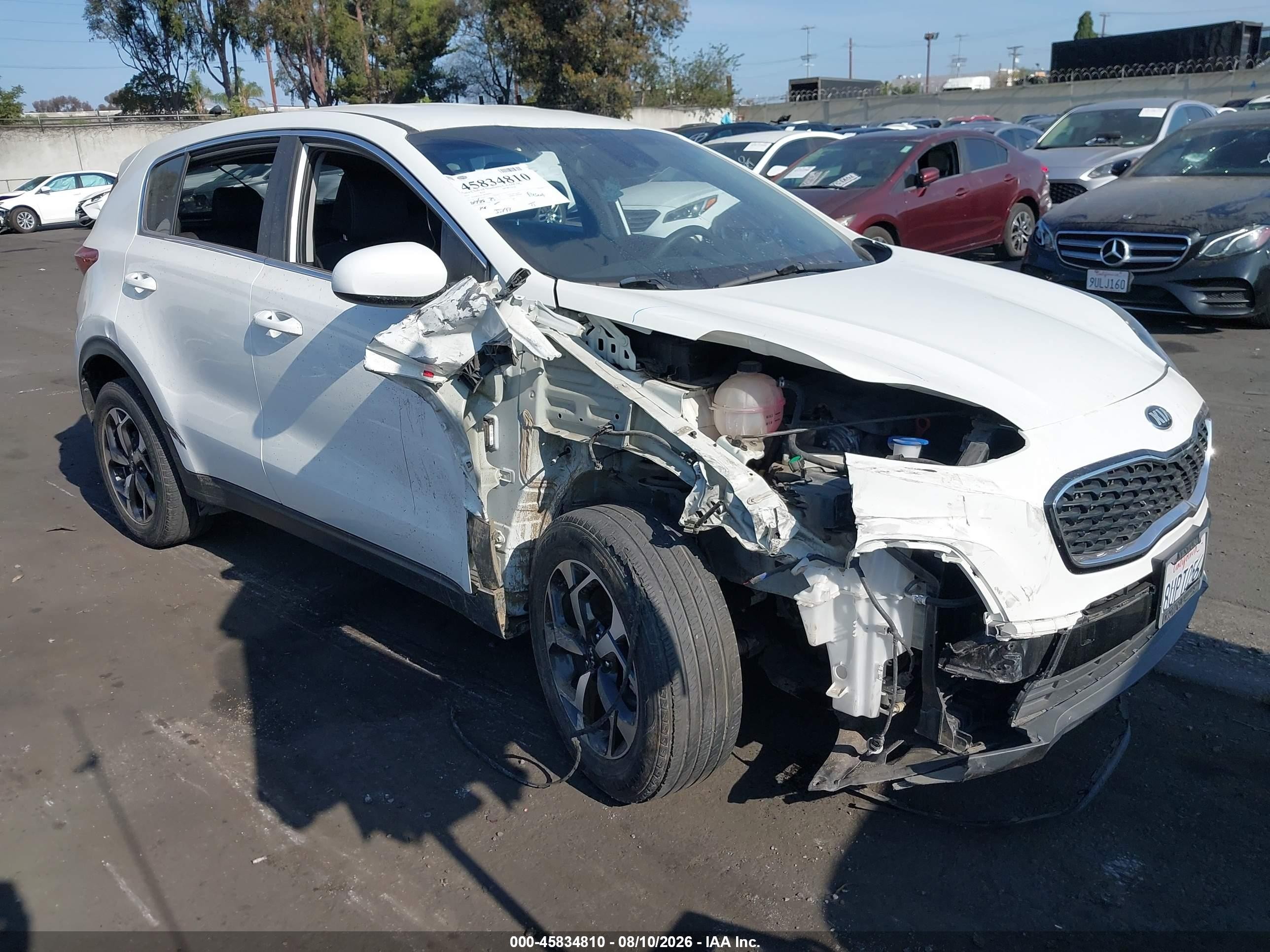 2021 Kia Sportage VIN KNDPM3AC8M7896607 IAAI salvage auction — Unknown, Salvage Certificate (California), sold $3,550 on 2026-09-13 (photo 1)