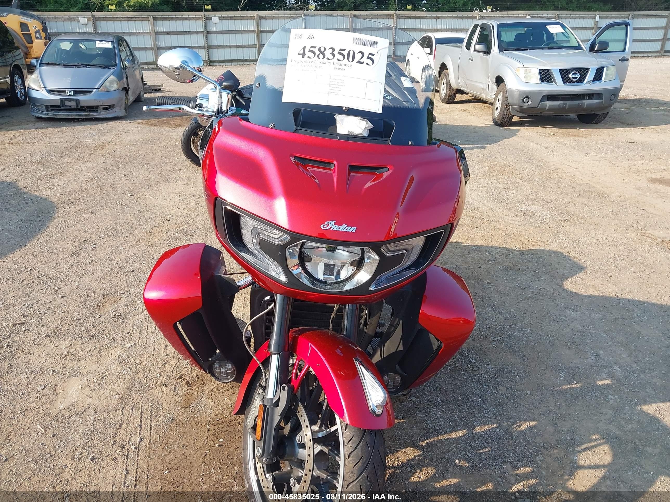 2024 Indian Motorcycle Co. Pursuit VIN 56KLDHRR5R3426807 IAAI salvage auction — Side, Salvage (North Carolina), sold $9,750 on 2026-09-29 (photo 5)