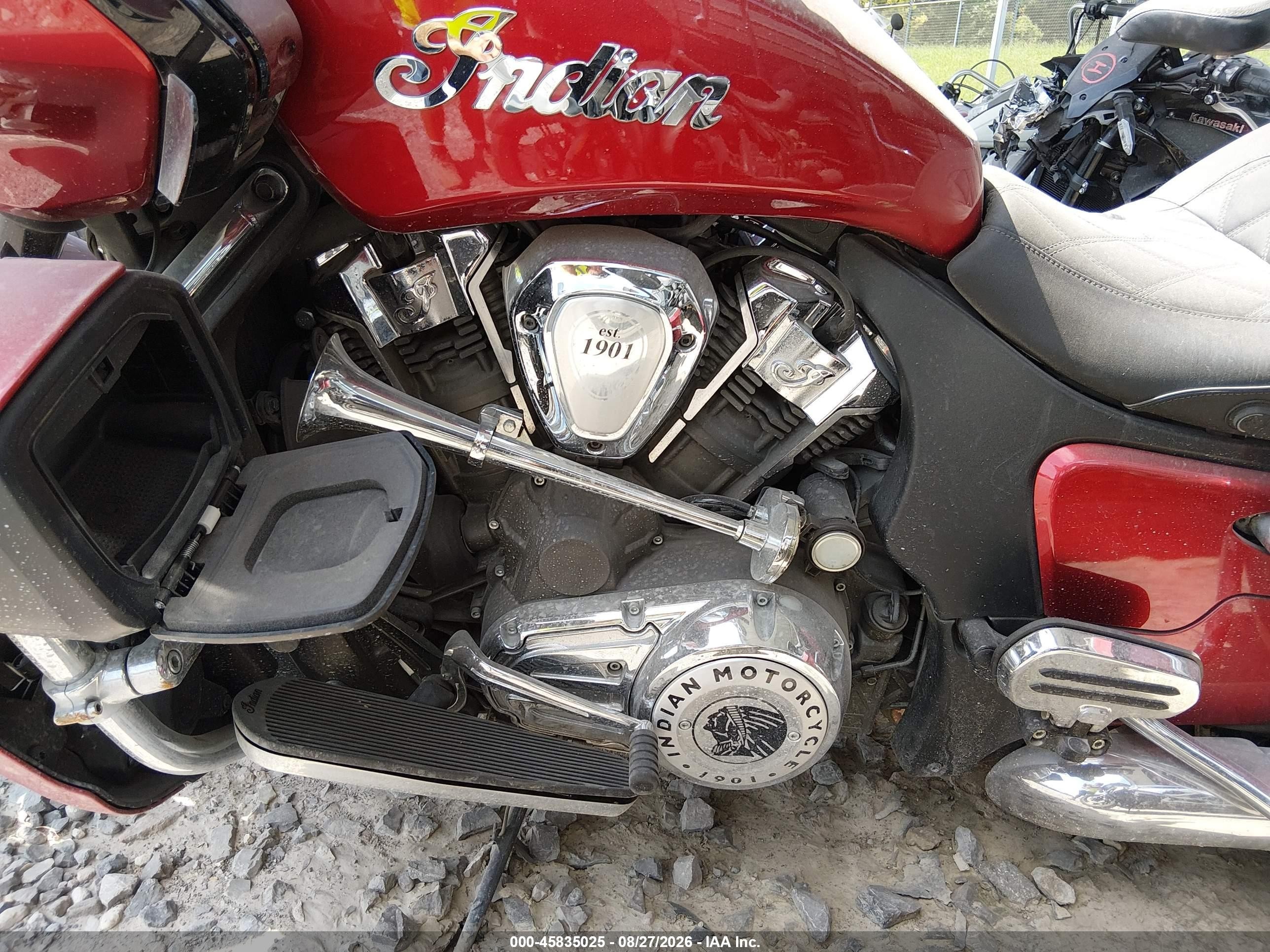 2024 Indian Motorcycle Co. Pursuit VIN 56KLDHRR5R3426807 IAAI salvage auction — Side, Salvage (North Carolina), sold $9,750 on 2026-09-29 (photo 9)