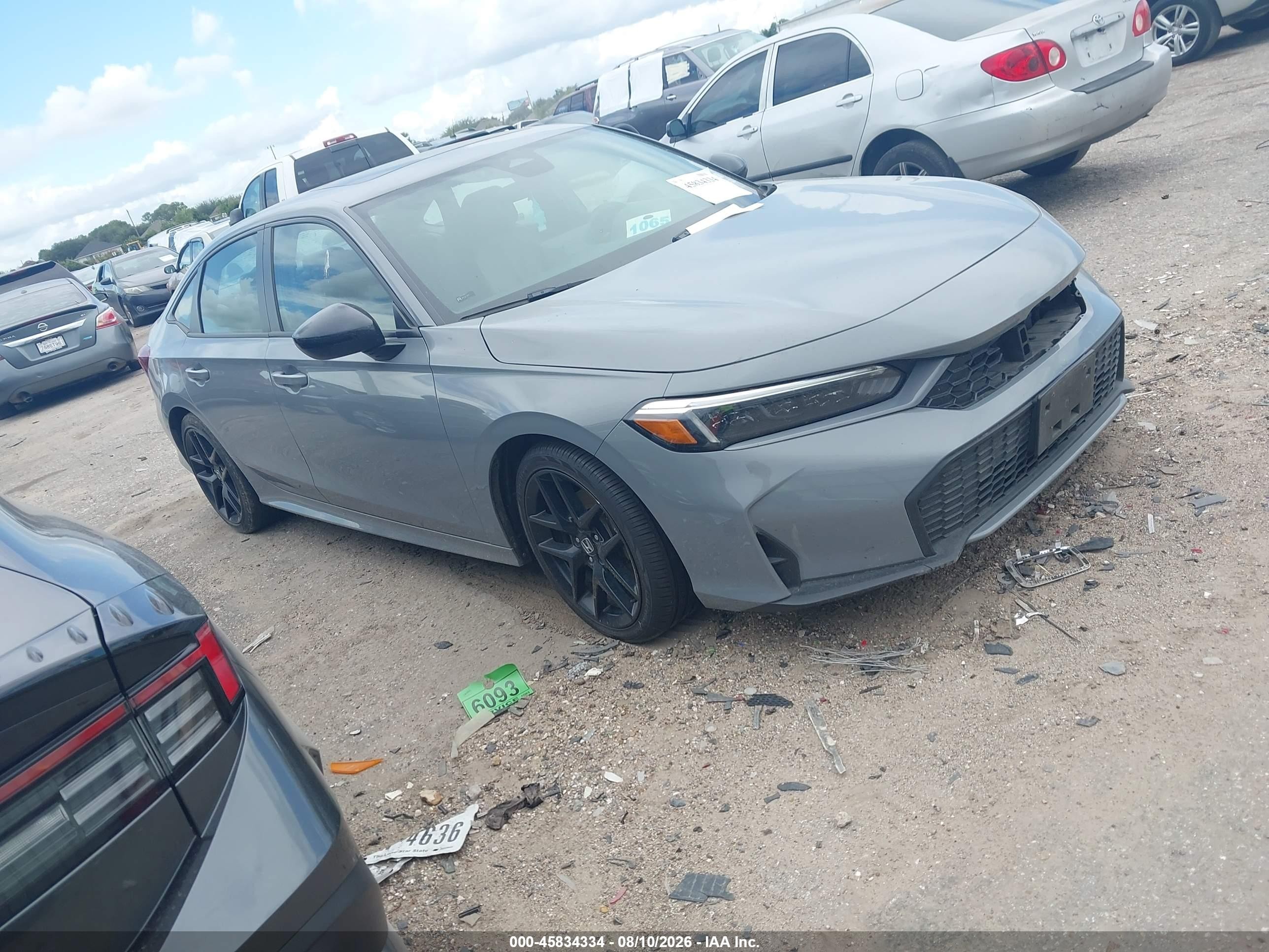 2025 Honda Civic Hybrid VIN 2HGFE4F86SH319872 — IAAI salvage auction photo