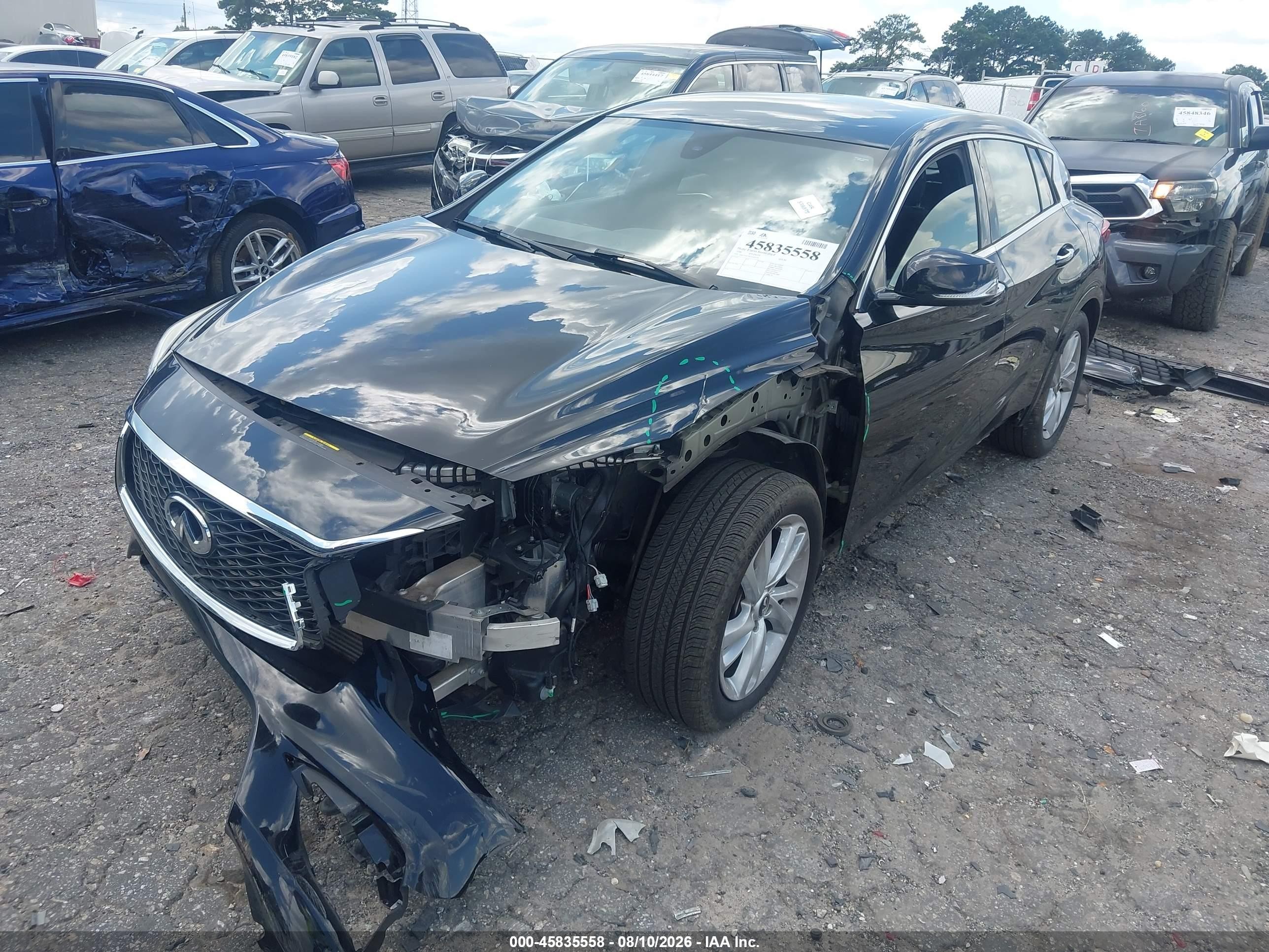 2018 Infiniti Qx30 VIN SJKCH5CP6JA054374 IAAI salvage auction — Front End, Salvage (Georgia), sold $1,250 on 2026-09-09 (photo 2)