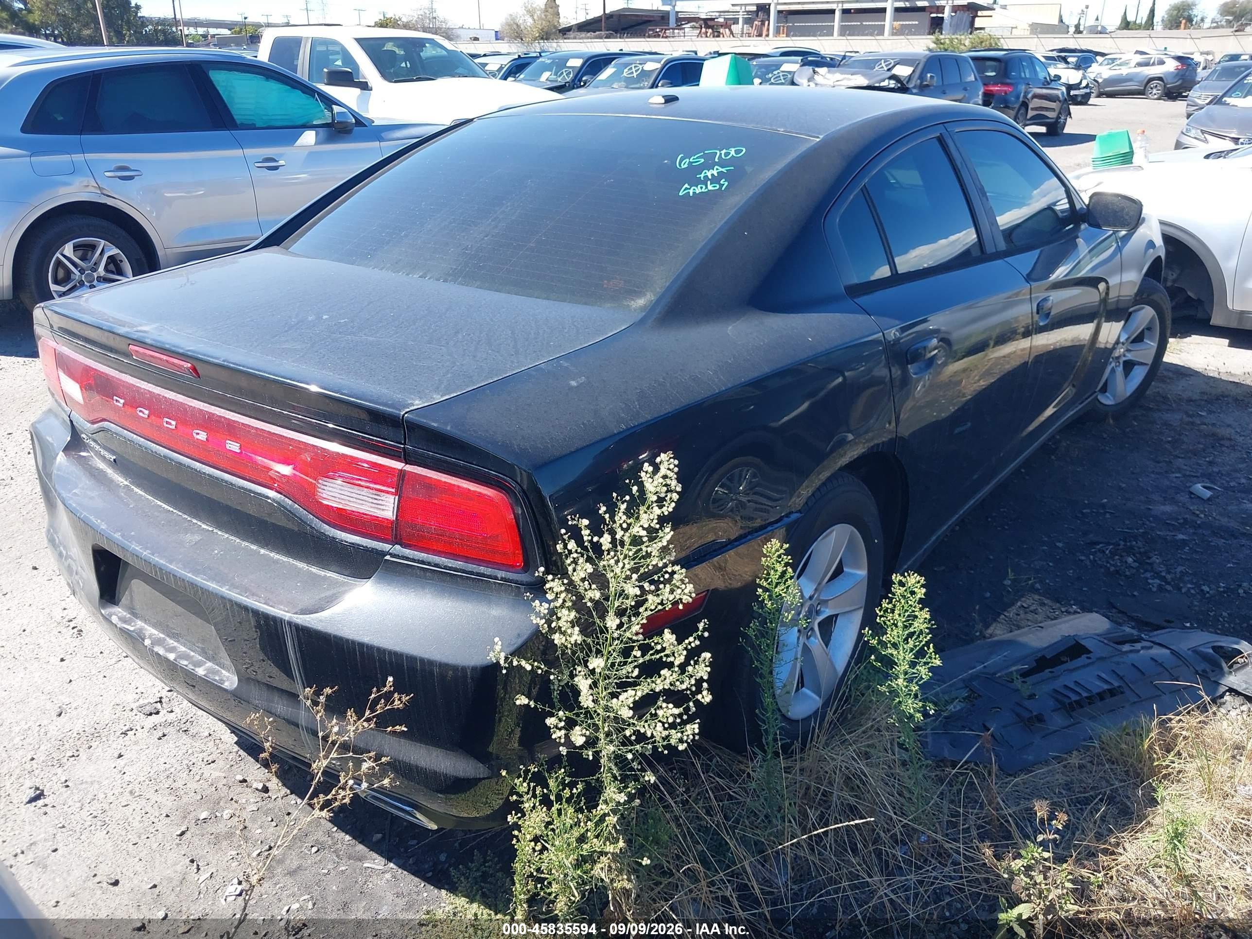 2012 Dodge Charger VIN 2C3CDXBG3CH211864 IAAI salvage auction — Rear End, Salvage Certificate (California), sold $850 on 2026-09-11 (photo 4)