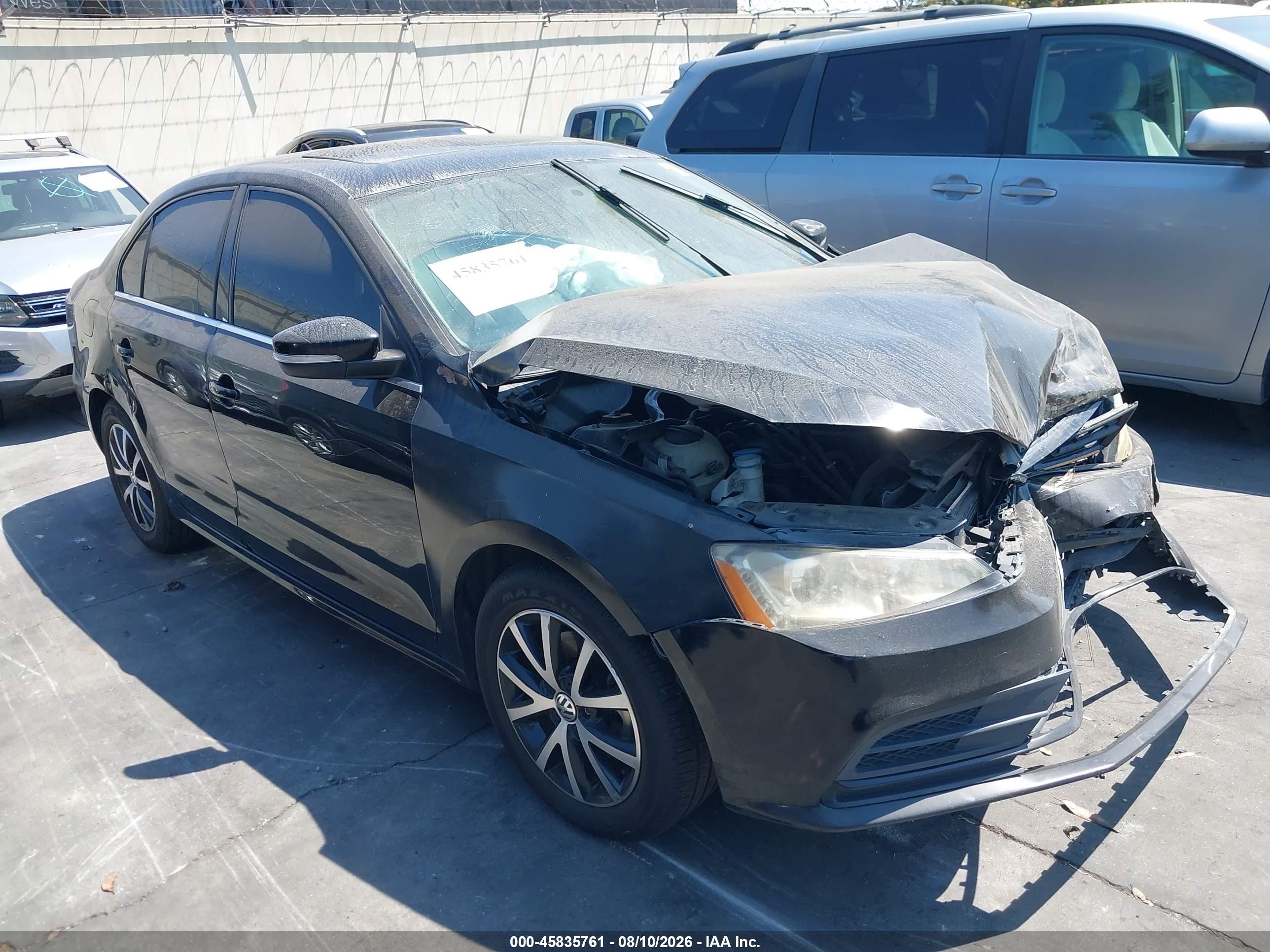 2017 Volkswagen Jetta VIN 3VWDB7AJXHM224989 IAAI salvage auction — Front End, Salvage Certificate (California), sold $500 on 2026-09-13 (photo 1)