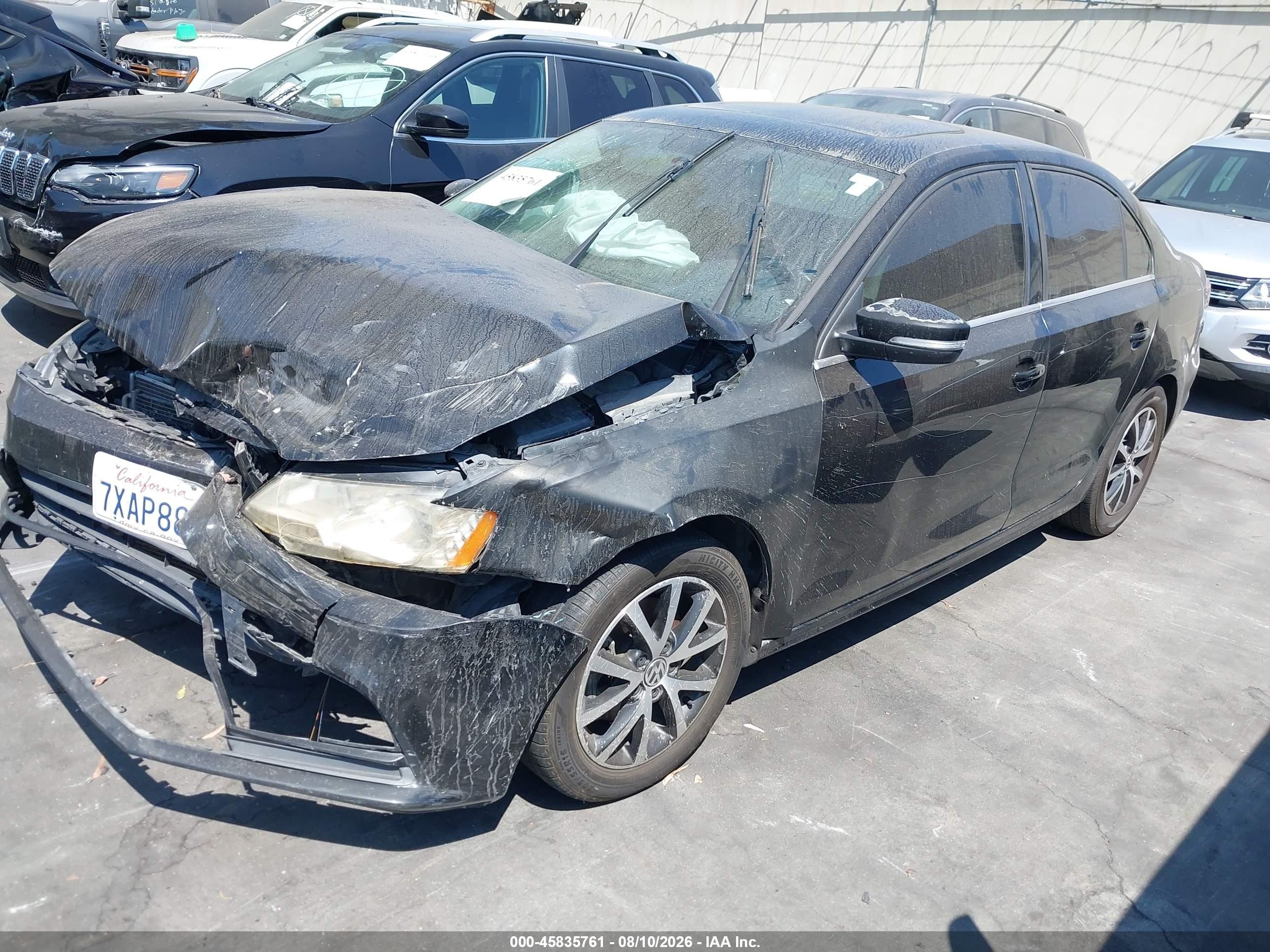2017 Volkswagen Jetta VIN 3VWDB7AJXHM224989 IAAI salvage auction — Front End, Salvage Certificate (California), sold $500 on 2026-09-13 (photo 2)