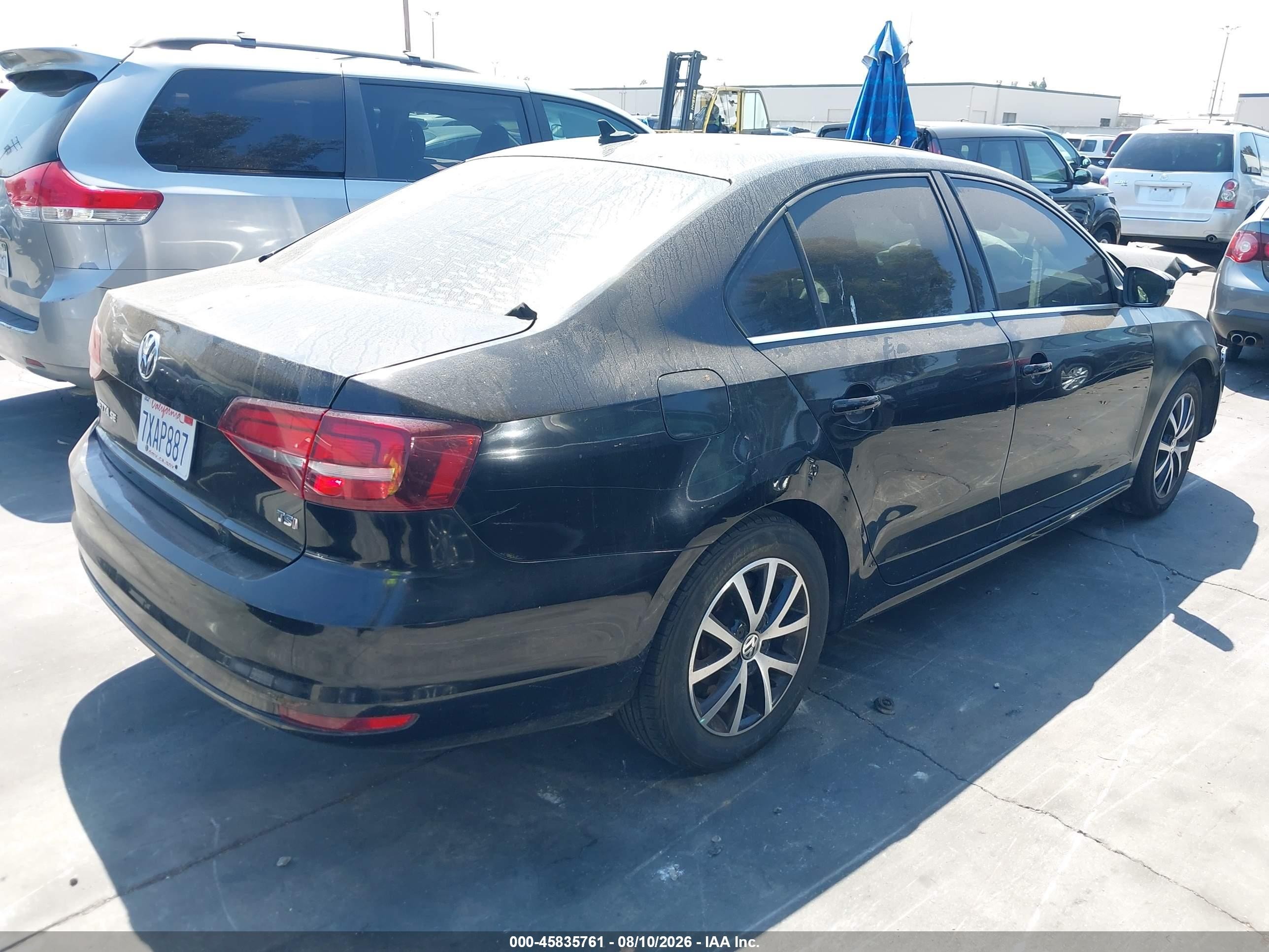 2017 Volkswagen Jetta VIN 3VWDB7AJXHM224989 IAAI salvage auction — Front End, Salvage Certificate (California), sold $500 on 2026-09-13 (photo 4)