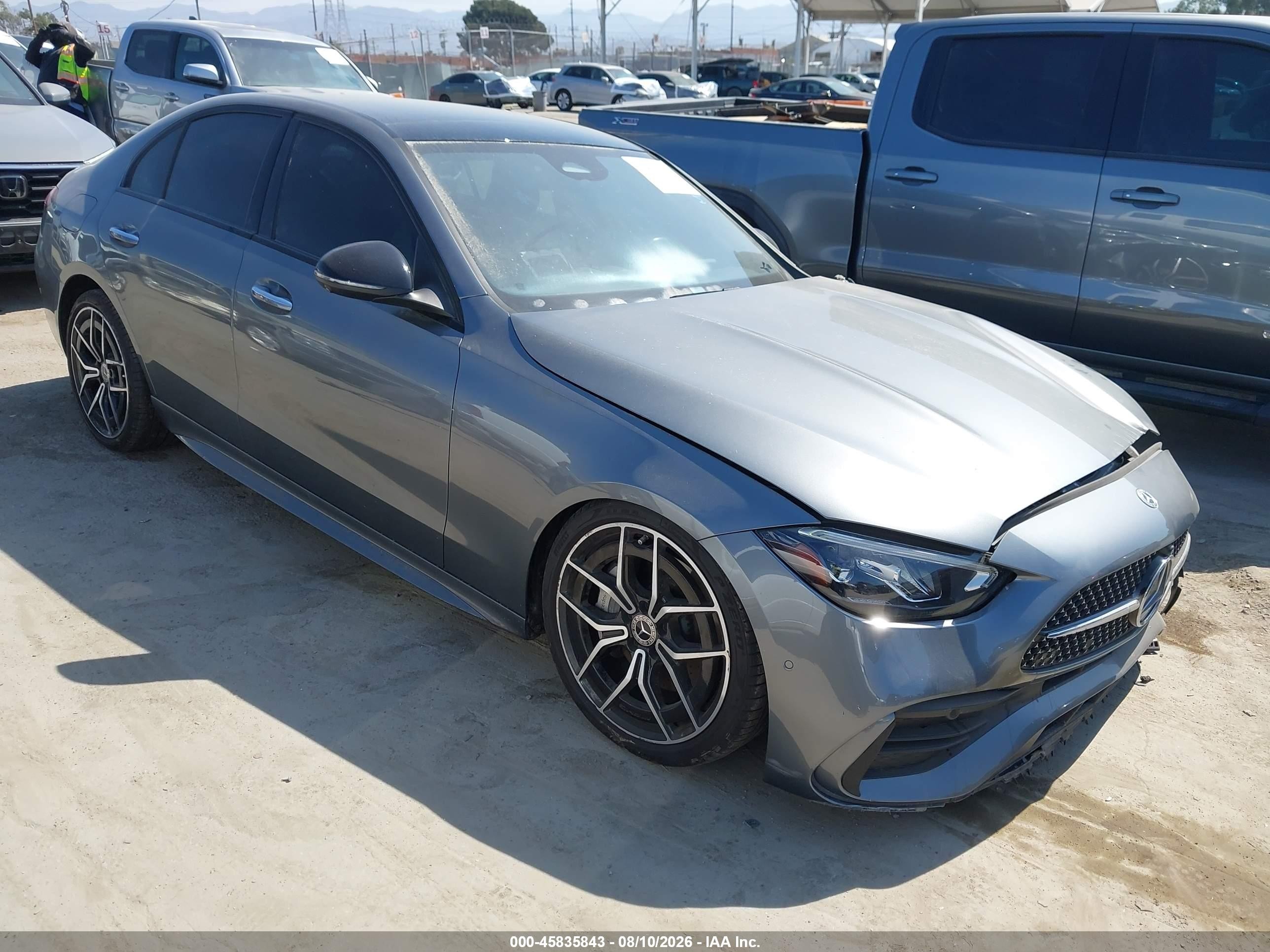 2022 Mercedes-Benz C-Class VIN W1KAF4GB2NR053972 — IAAI salvage auction photo