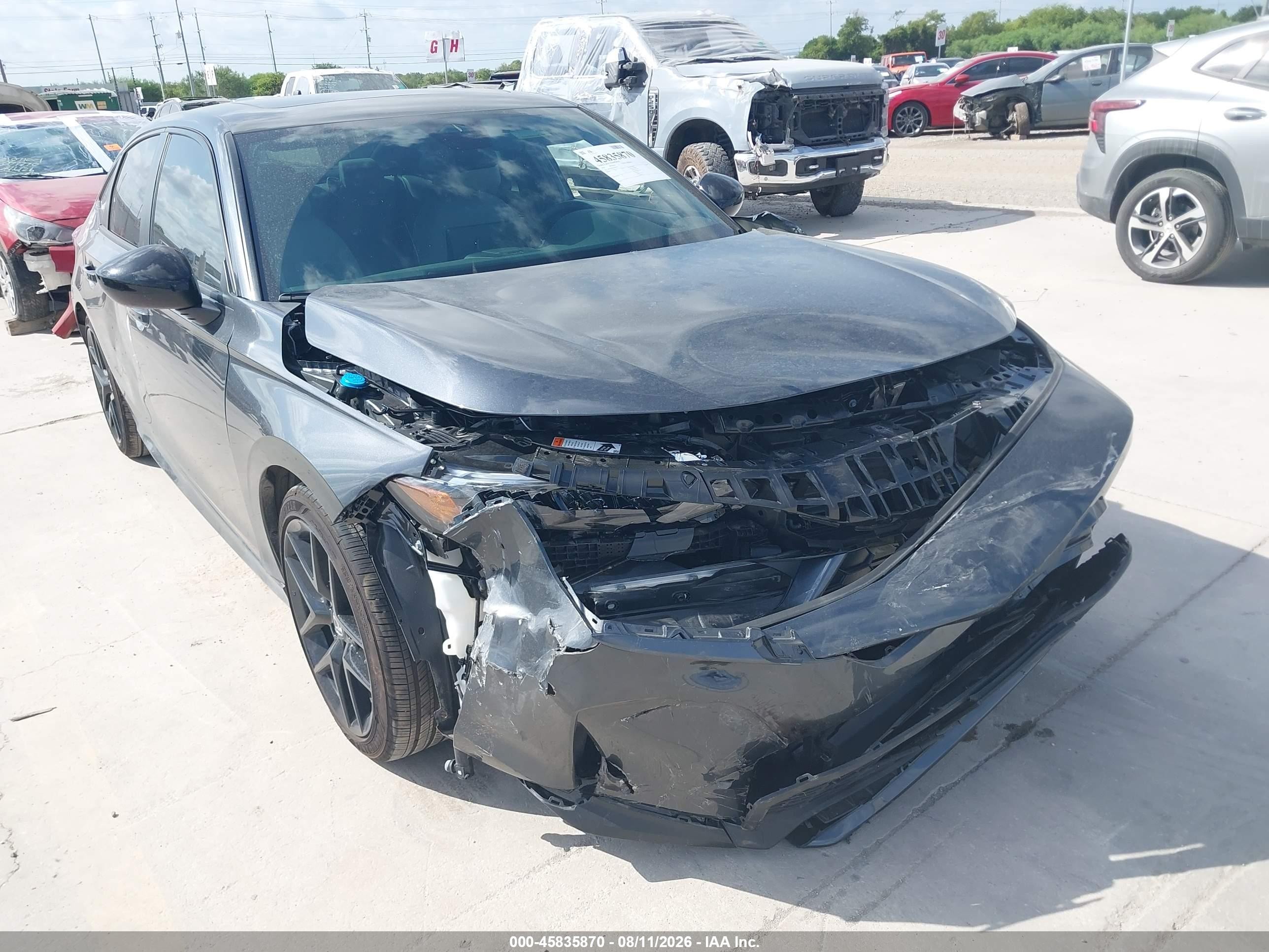 2026 Honda Civic Hybrid VIN 2HGFE4F84TH341371 — IAAI salvage auction photo