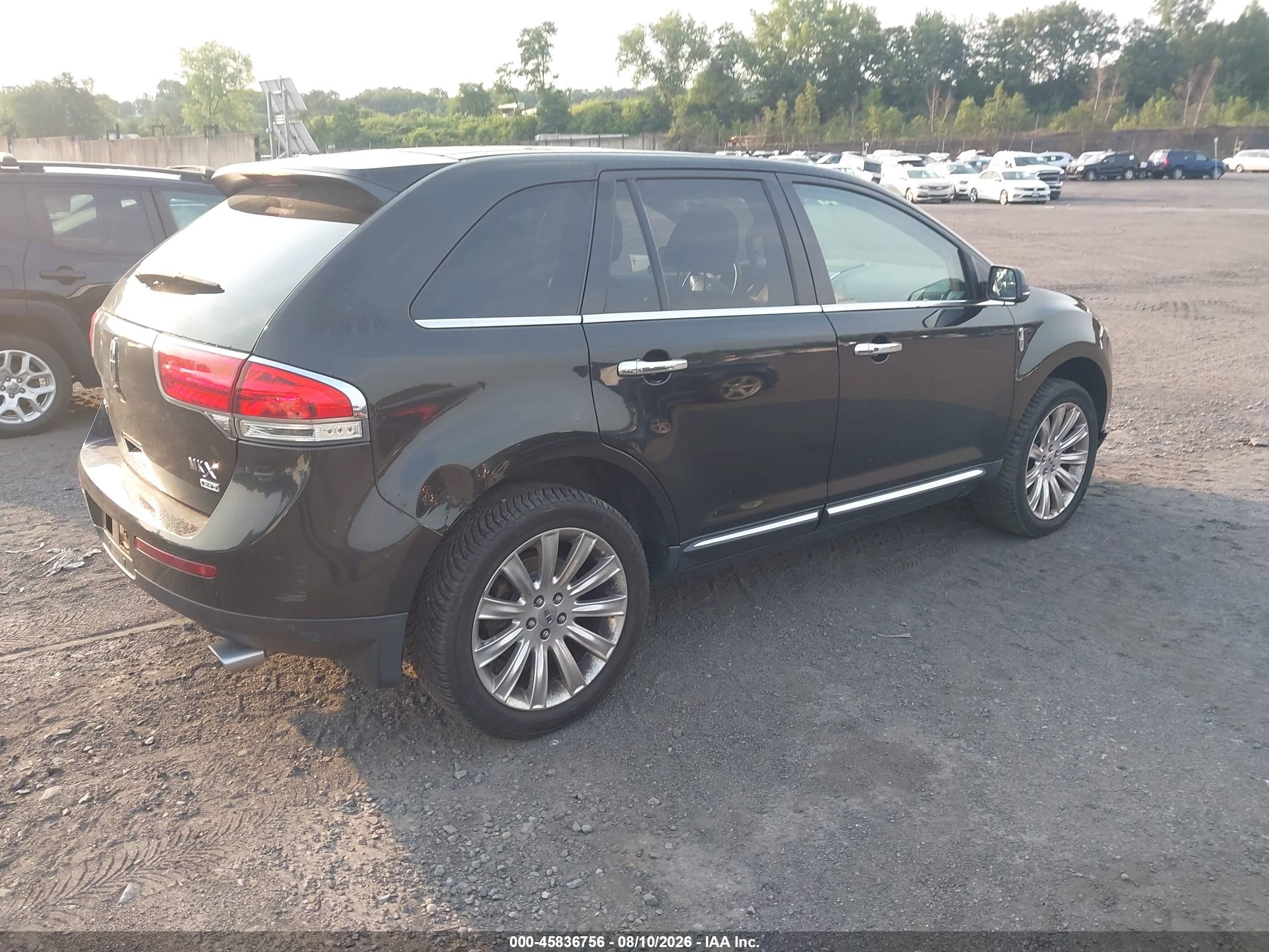 2013 Lincoln MKX VIN 2LMDJ8JK7DBL60156 IAAI salvage auction — Front End, Salvage (Pennsylvania), sold $850 on 2026-09-14 (photo 4)