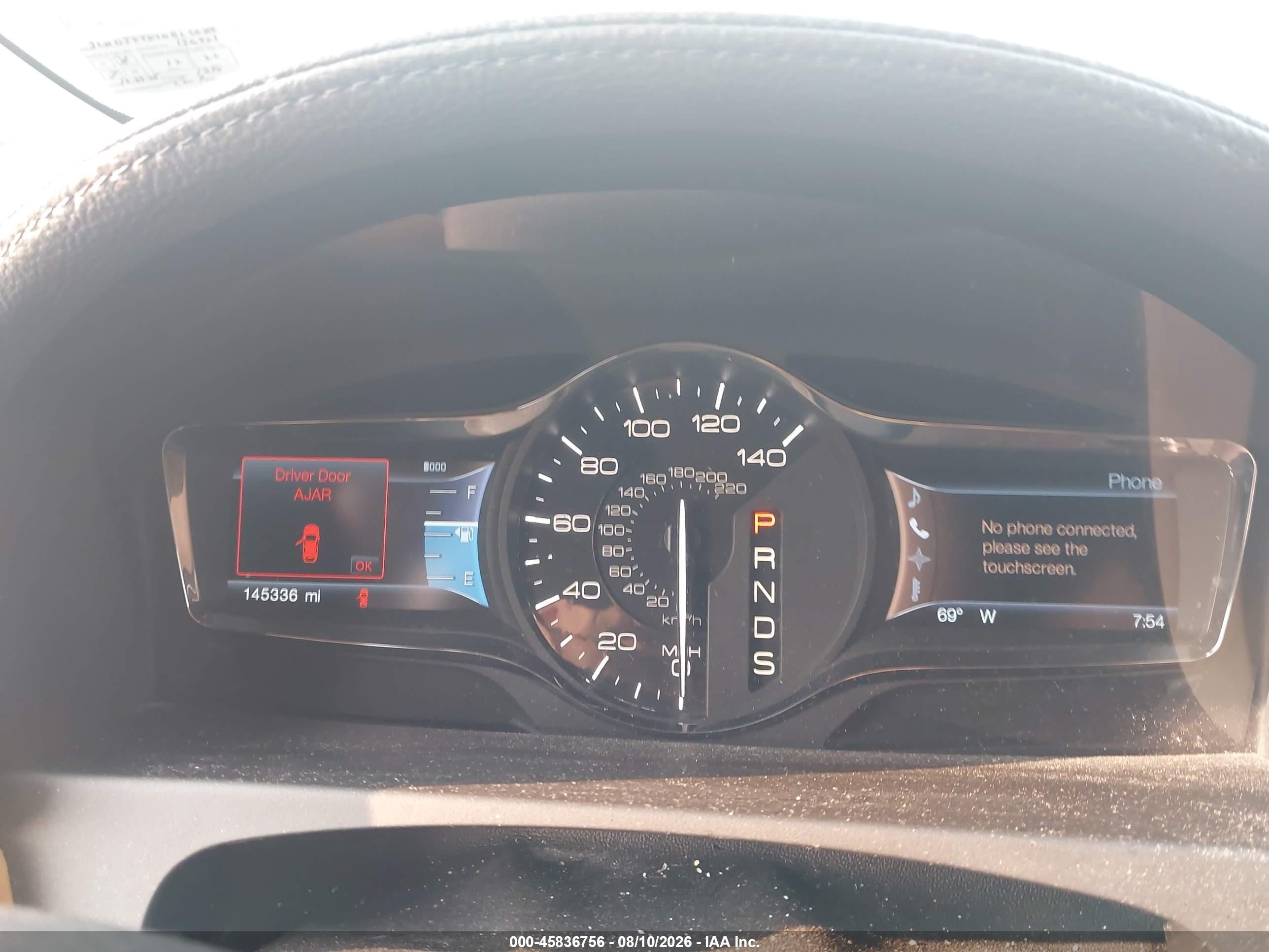 2013 Lincoln MKX VIN 2LMDJ8JK7DBL60156 IAAI salvage auction — Front End, Salvage (Pennsylvania), sold $850 on 2026-09-14 (photo 7)