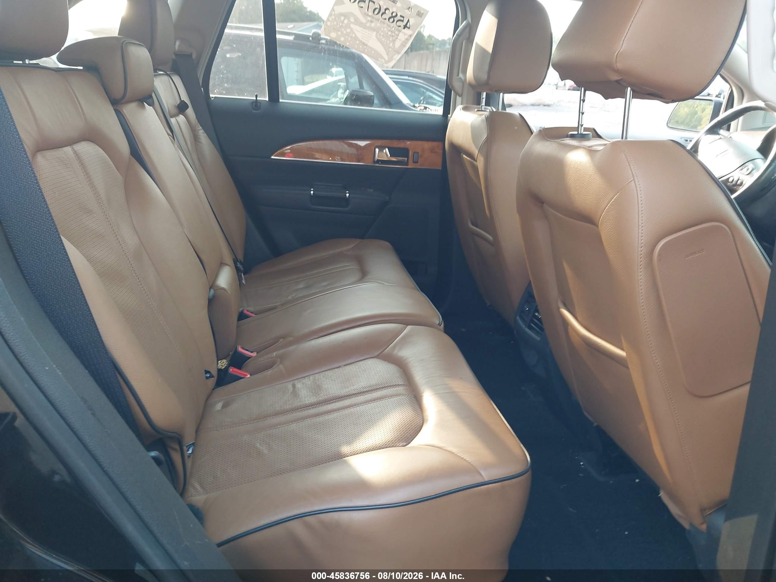 2013 Lincoln MKX VIN 2LMDJ8JK7DBL60156 IAAI salvage auction — Front End, Salvage (Pennsylvania), sold $850 on 2026-09-14 (photo 8)