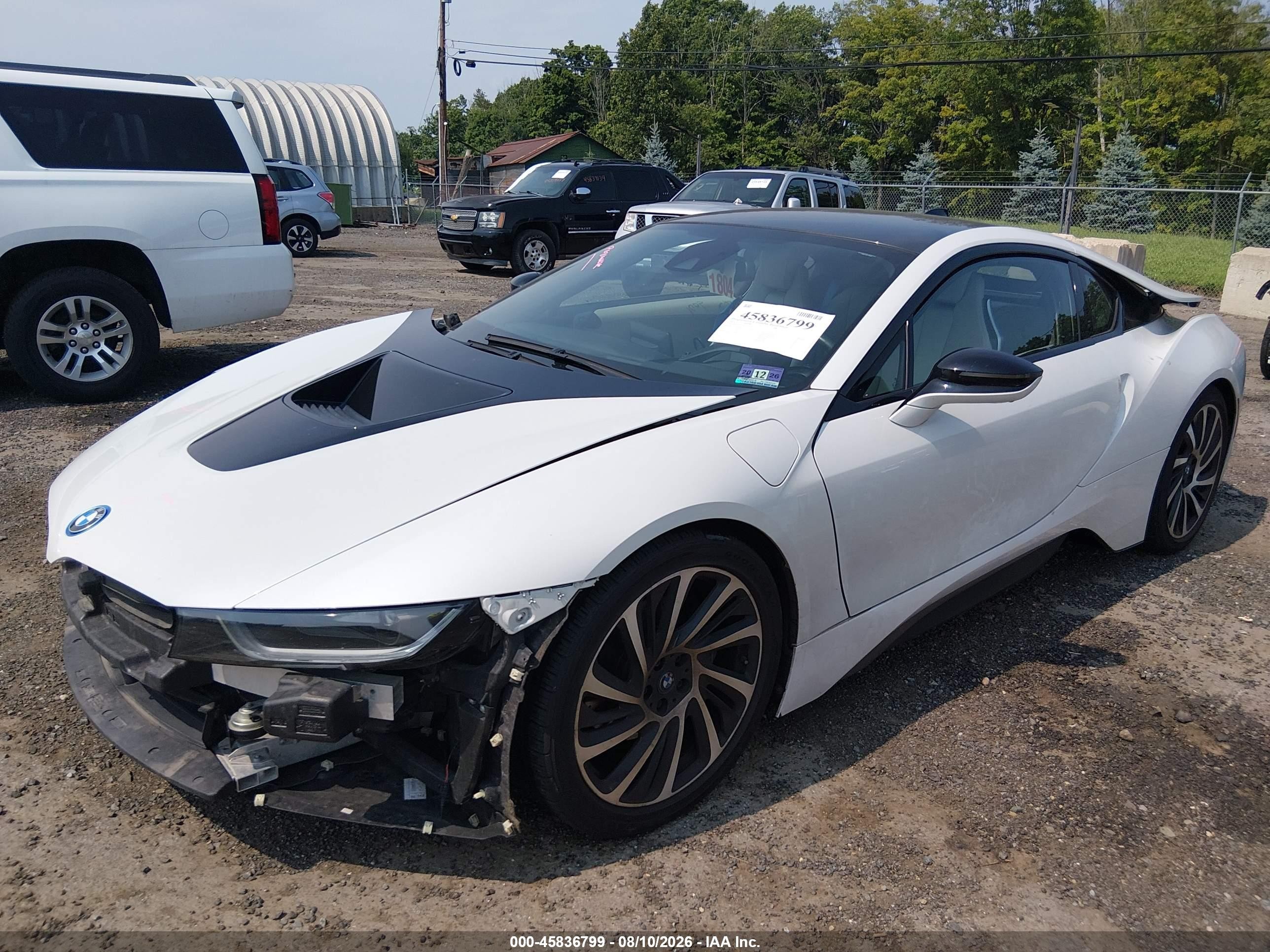 2015 BMW i8 VIN WBY2Z2C55FV674222 IAAI salvage auction — Front End, Salvage (New Jersey), sold $21,500 on 2026-09-04 (photo 2)