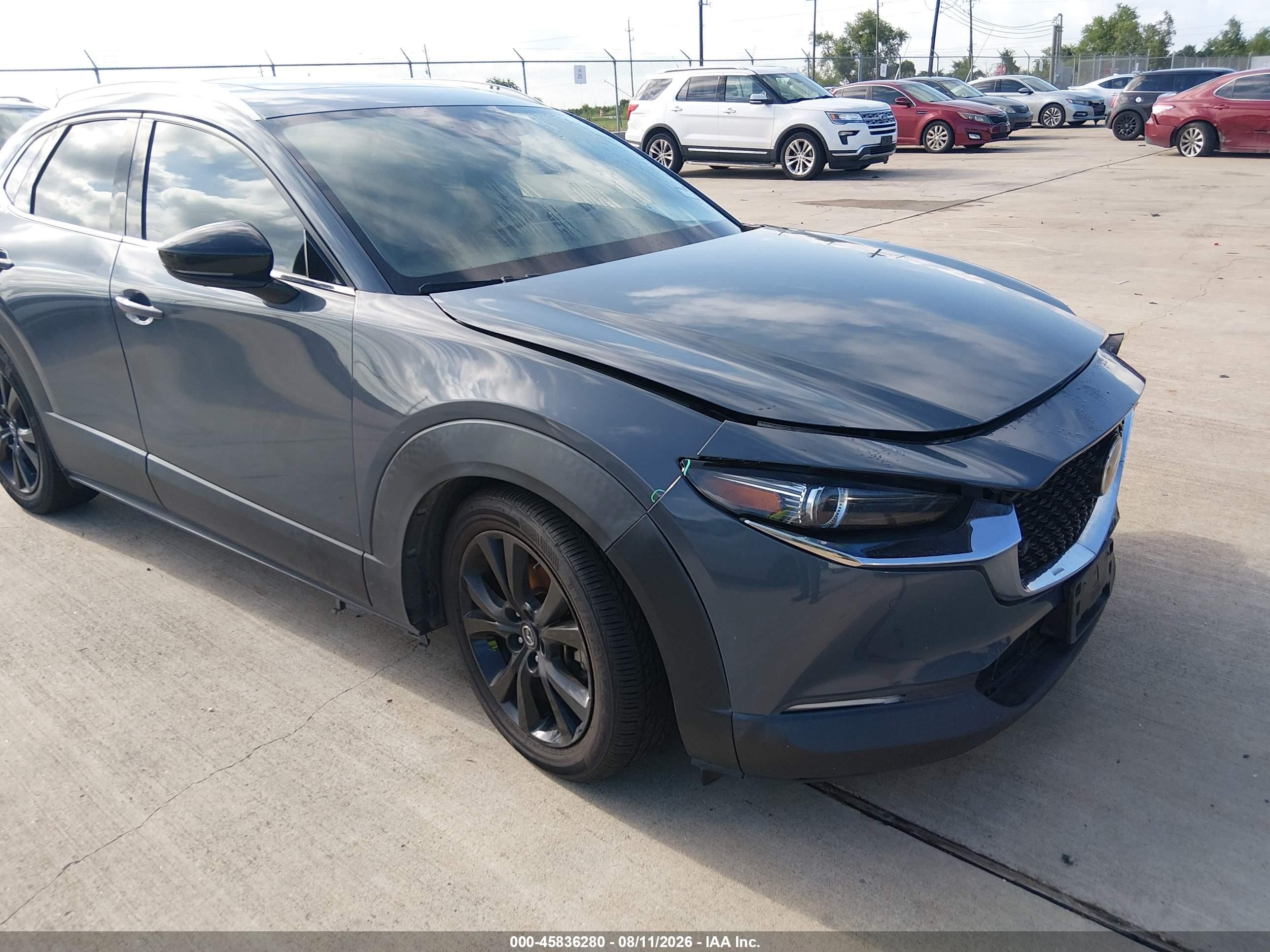 2021 Mazda Cx-30 VIN 3MVDMBEY9MM235627 IAAI salvage auction — Front End, Original (Texas), sold $4,250 on 2026-09-29 (photo 1)