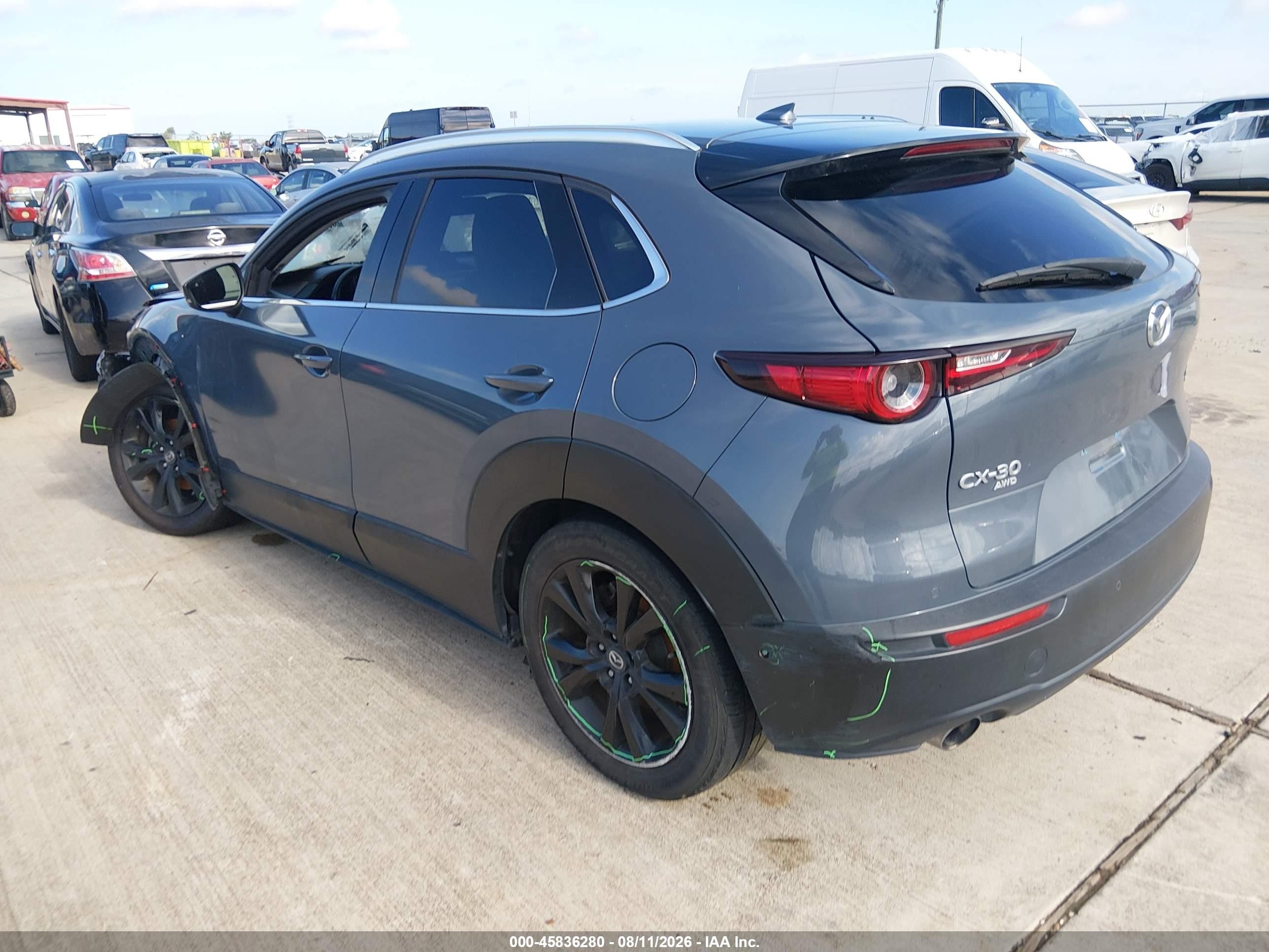 2021 Mazda Cx-30 VIN 3MVDMBEY9MM235627 IAAI salvage auction — Front End, Original (Texas), sold $4,250 on 2026-09-29 (photo 3)