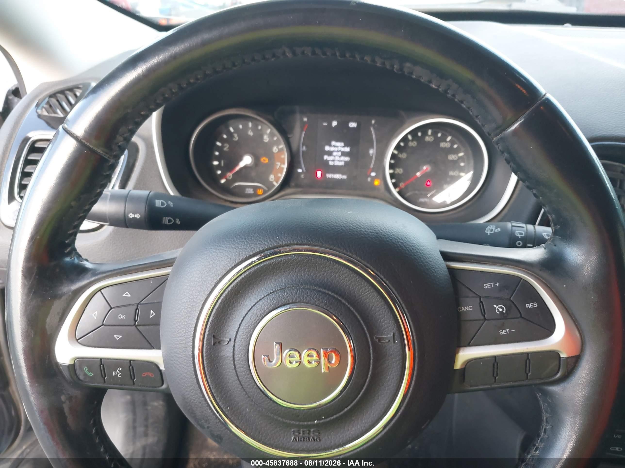2020 Jeep Compass VIN 3C4NJCBB6LT257545 IAAI salvage auction — Unknown, Salvage Certificate (California), sold $1,900 on 2026-09-13 (photo 7)
