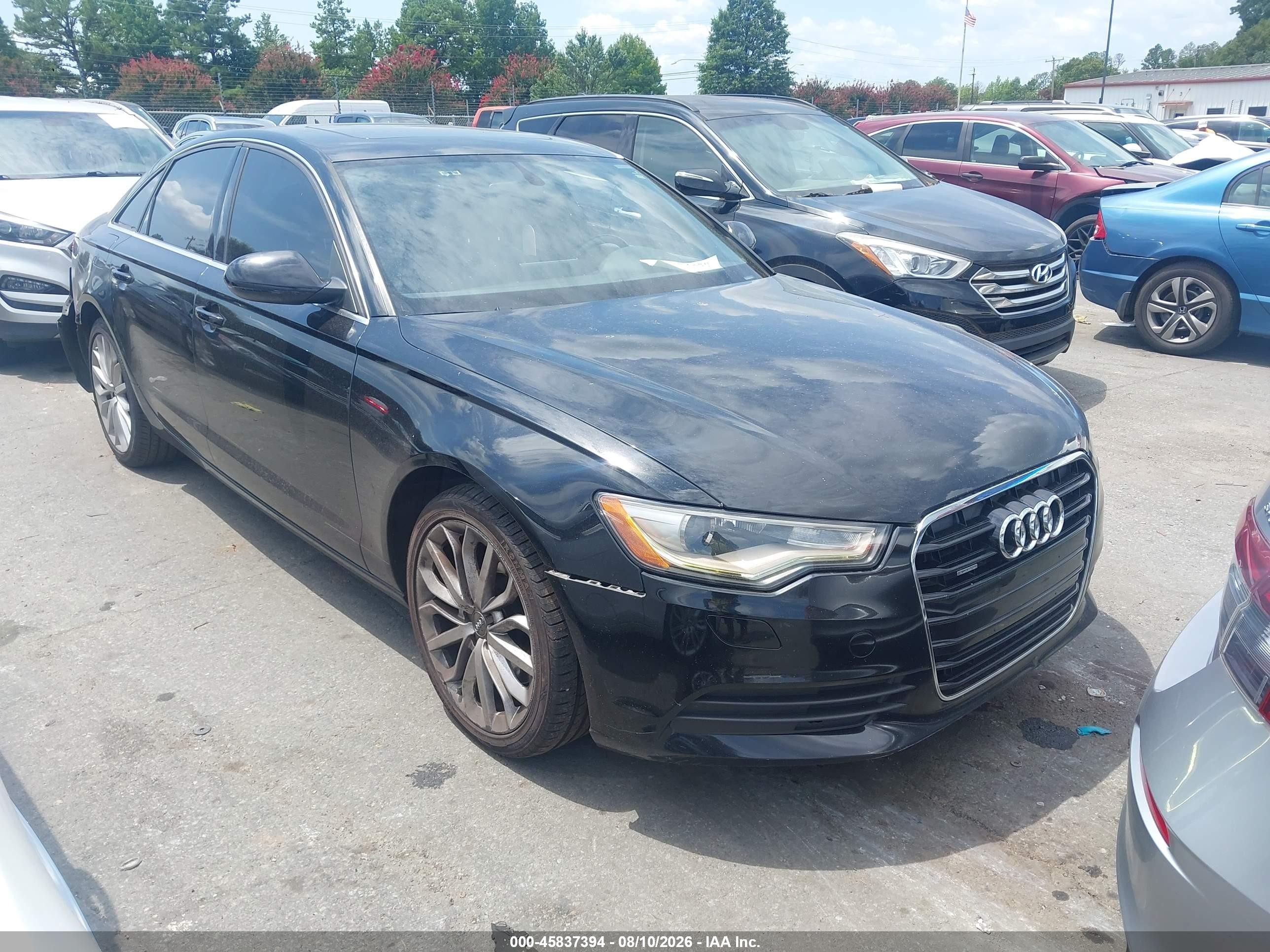 2014 Audi A6 VIN WAUFFAFC1EN052664 IAAI salvage auction — Normal Wear, Clear (South Carolina), sold $325 on 2026-09-08 (photo 1)