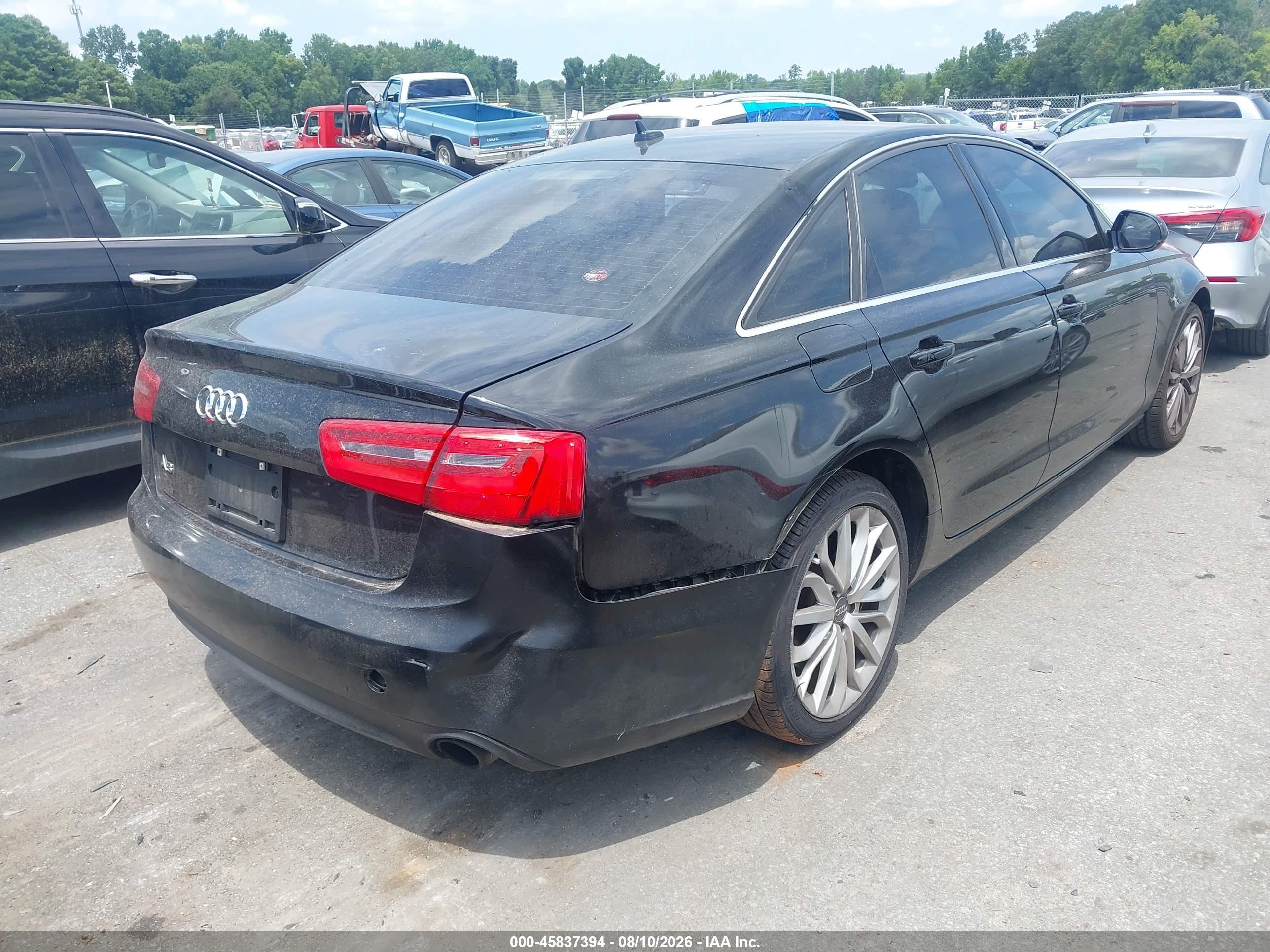 2014 Audi A6 VIN WAUFFAFC1EN052664 IAAI salvage auction — Normal Wear, Clear (South Carolina), sold $325 on 2026-09-08 (photo 4)