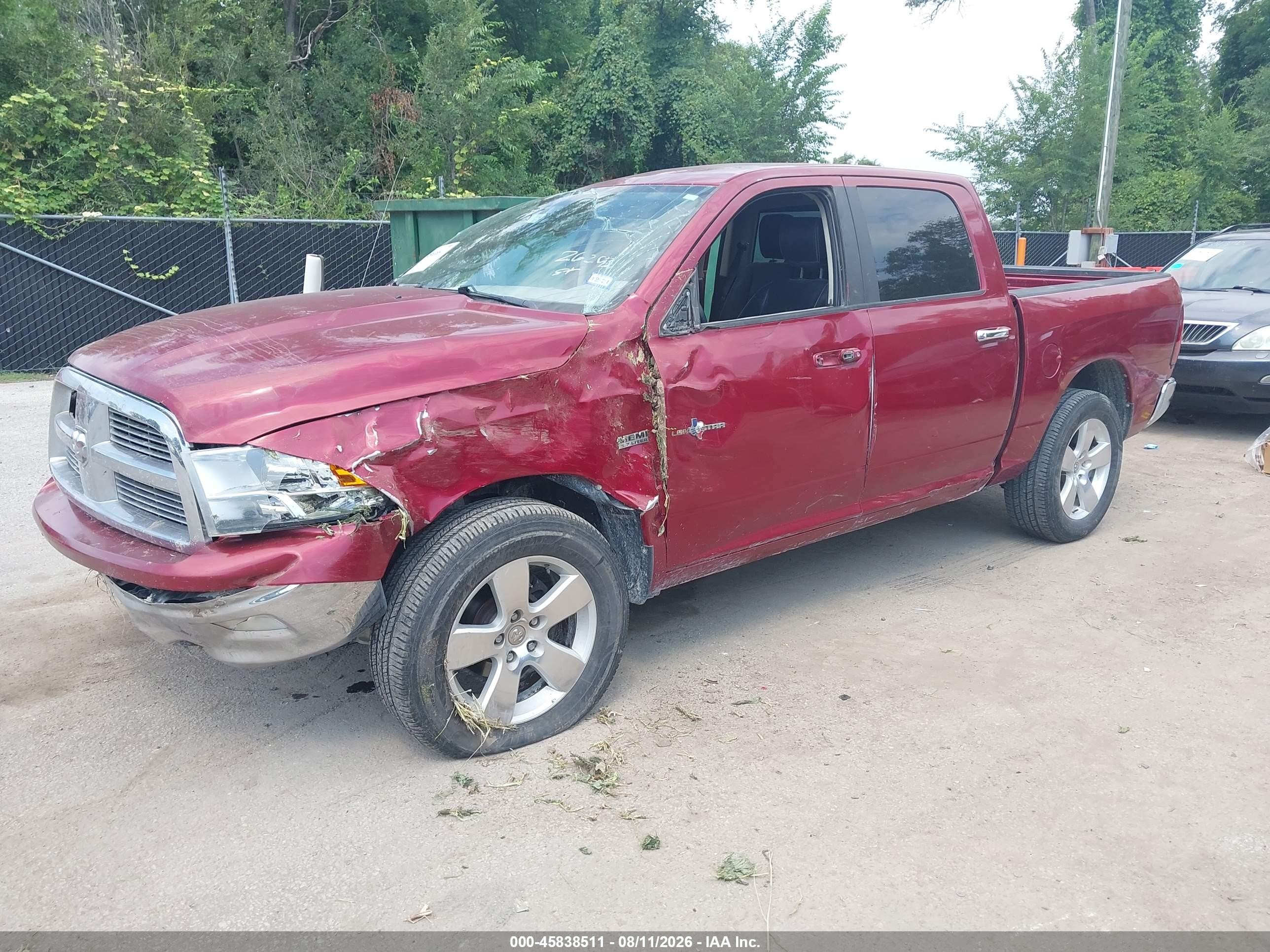 2012 Ram 1500 VIN 1C6RD7LT6CS349190 IAAI salvage auction — All Over, Salvage (Kansas), sold $750 on 2026-09-07 (photo 2)