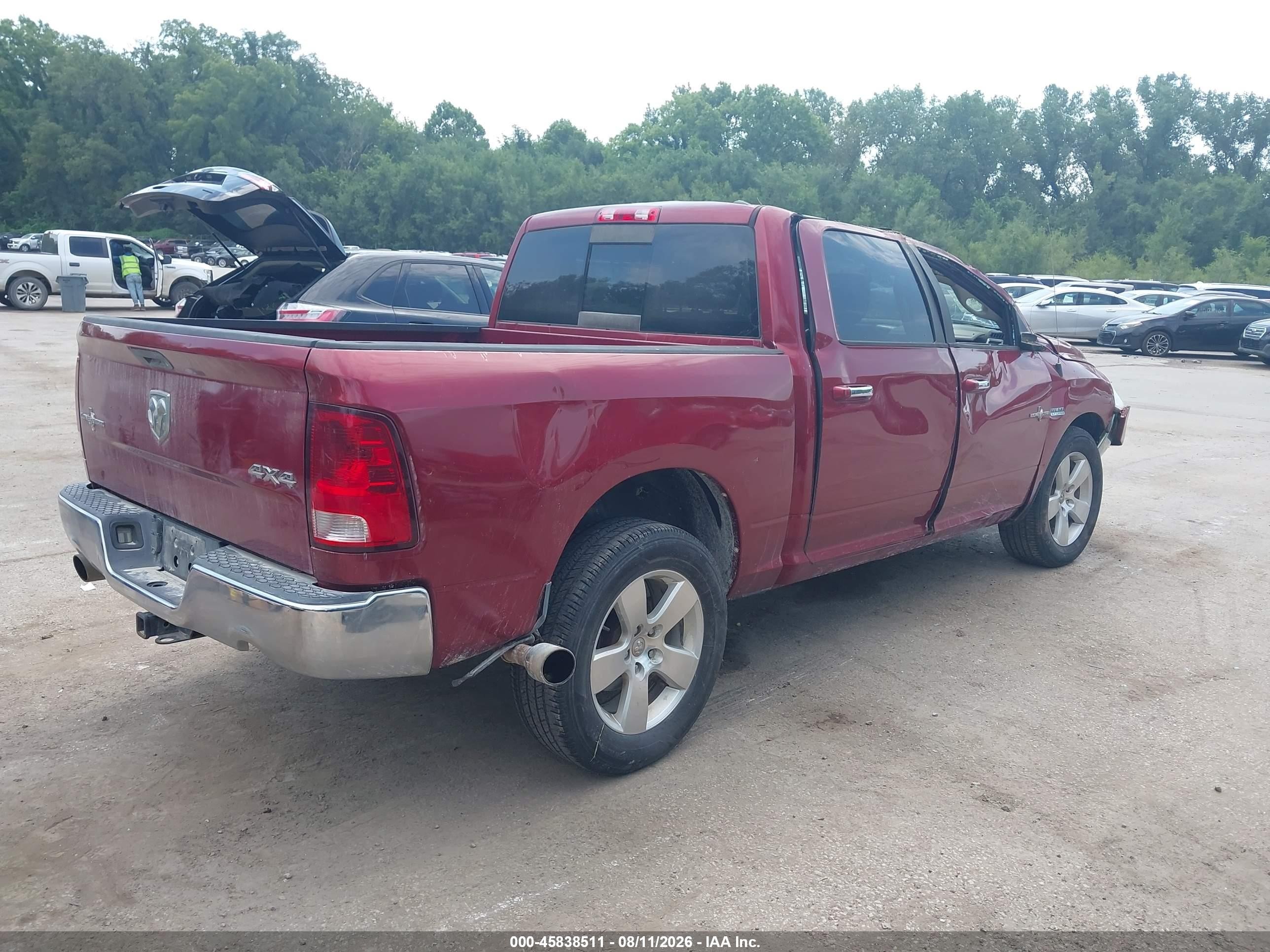 2012 Ram 1500 VIN 1C6RD7LT6CS349190 IAAI salvage auction — All Over, Salvage (Kansas), sold $750 on 2026-09-07 (photo 4)