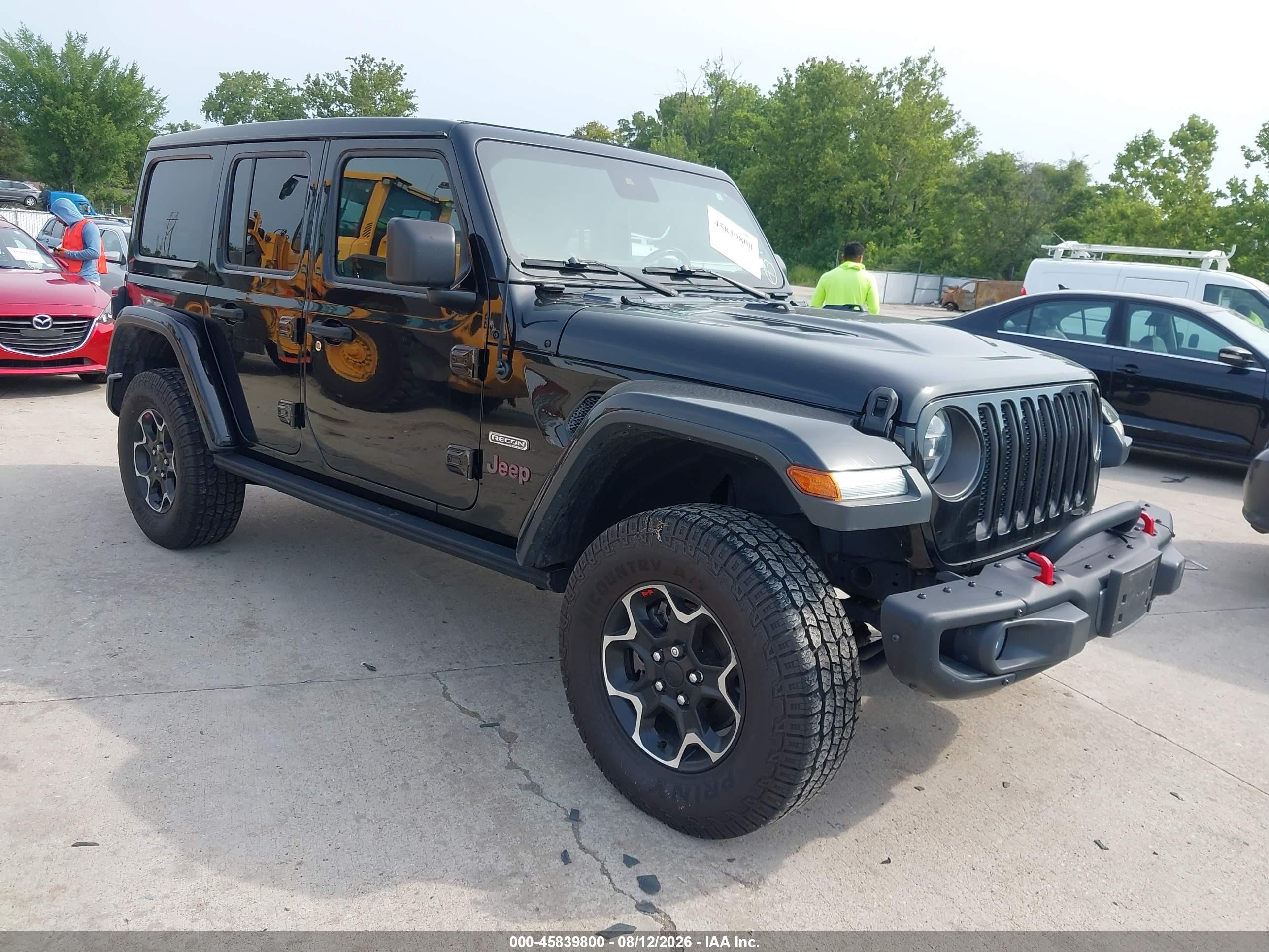 2020 Jeep Wrangler Unlimited VIN 1C4HJXFN5LW339107 — IAAI salvage auction photo