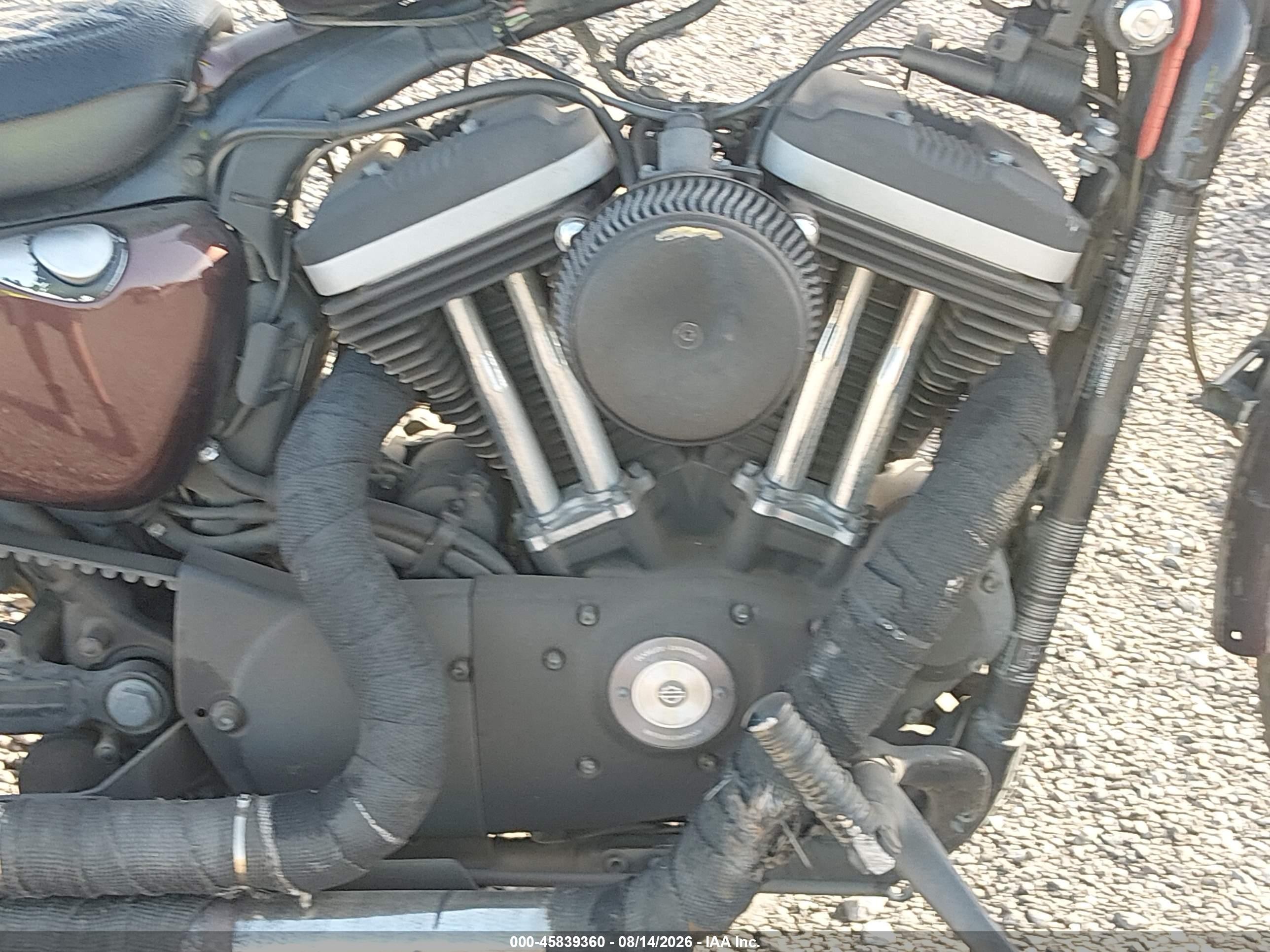 2011 Harley-davidson Xl883 VIN 1HD4LE237BC429939 IAAI salvage auction — All Over, Salvage (Louisiana), sold $850 on 2026-09-09 (photo 8)