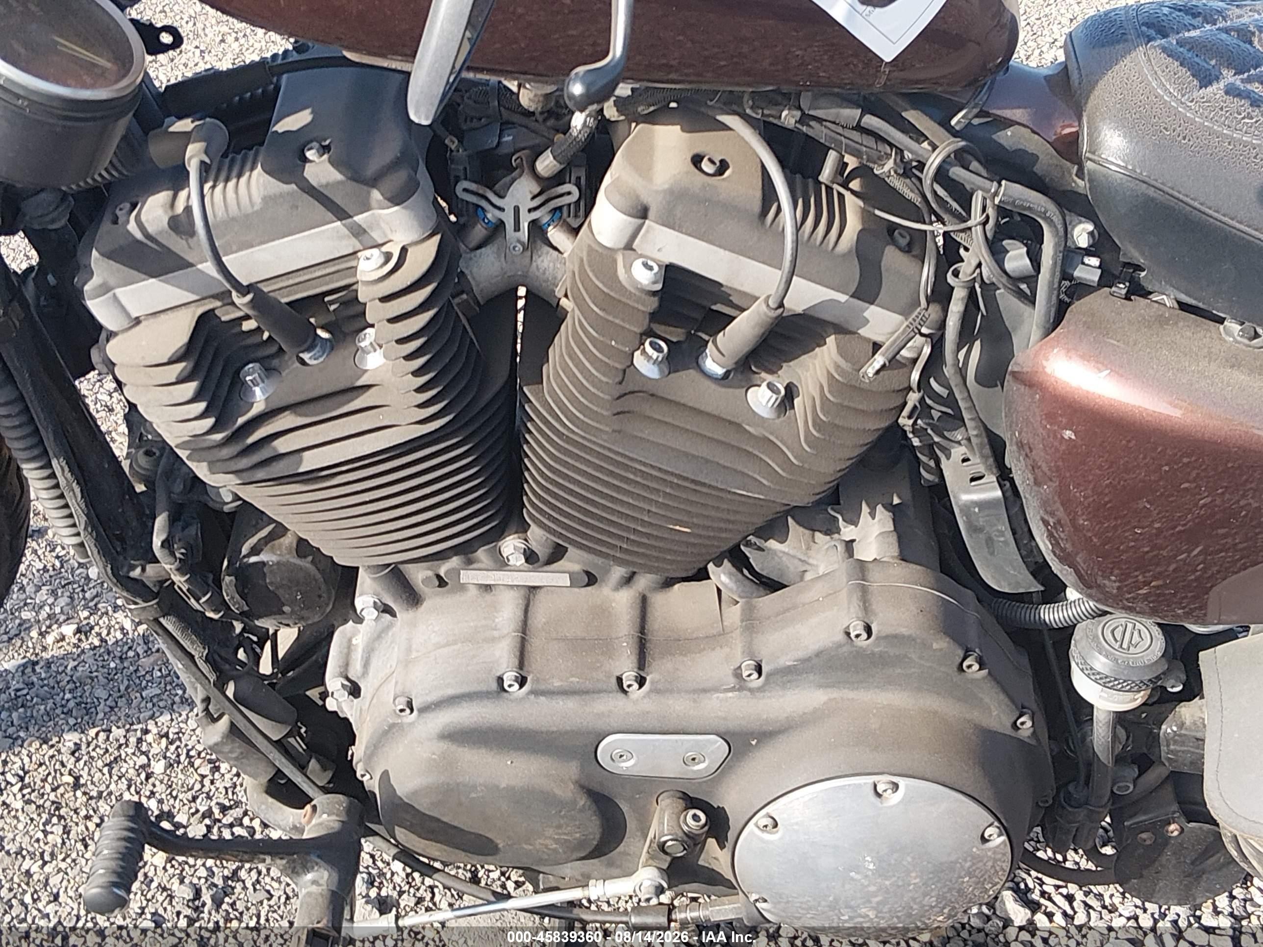 2011 Harley-davidson Xl883 VIN 1HD4LE237BC429939 IAAI salvage auction — All Over, Salvage (Louisiana), sold $850 on 2026-09-09 (photo 9)