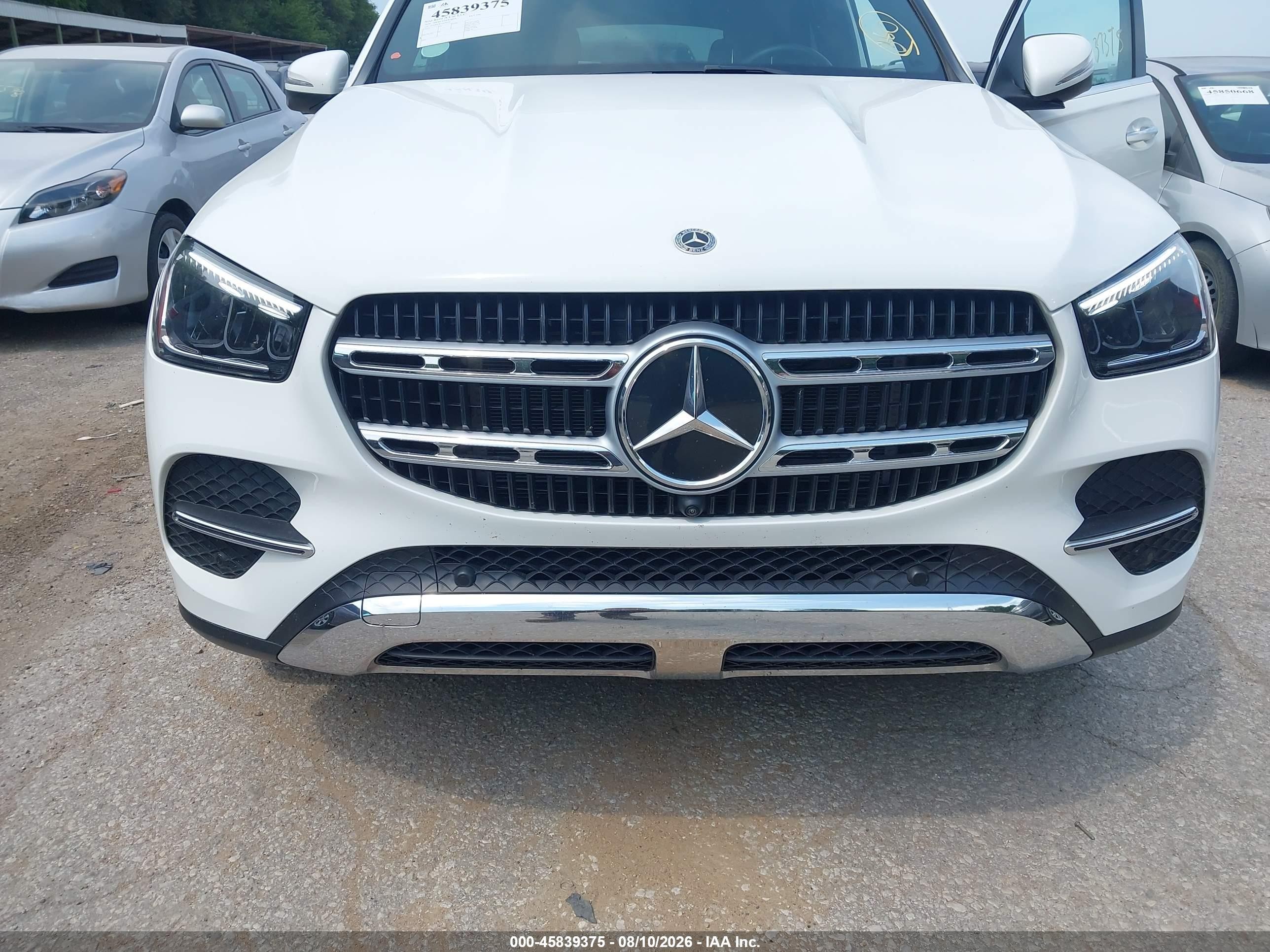 2026 Mercedes-Benz GLE-Class VIN 4JGFB4FB3TB596195 IAAI salvage auction — Front End, Clear (Florida), sold $36,250 on 2026-08-16 (photo 6)