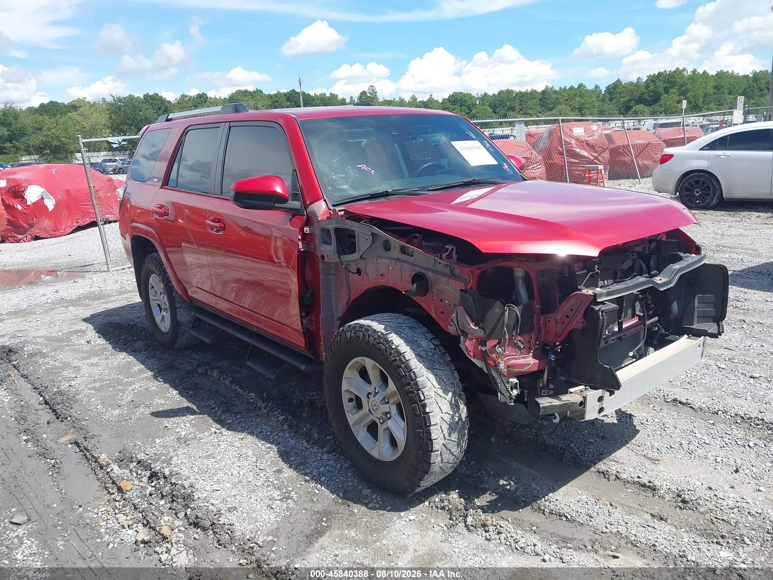 2022 Toyota 4Runner VIN JTEEU5JR7N5266187 — IAAI salvage auction photo