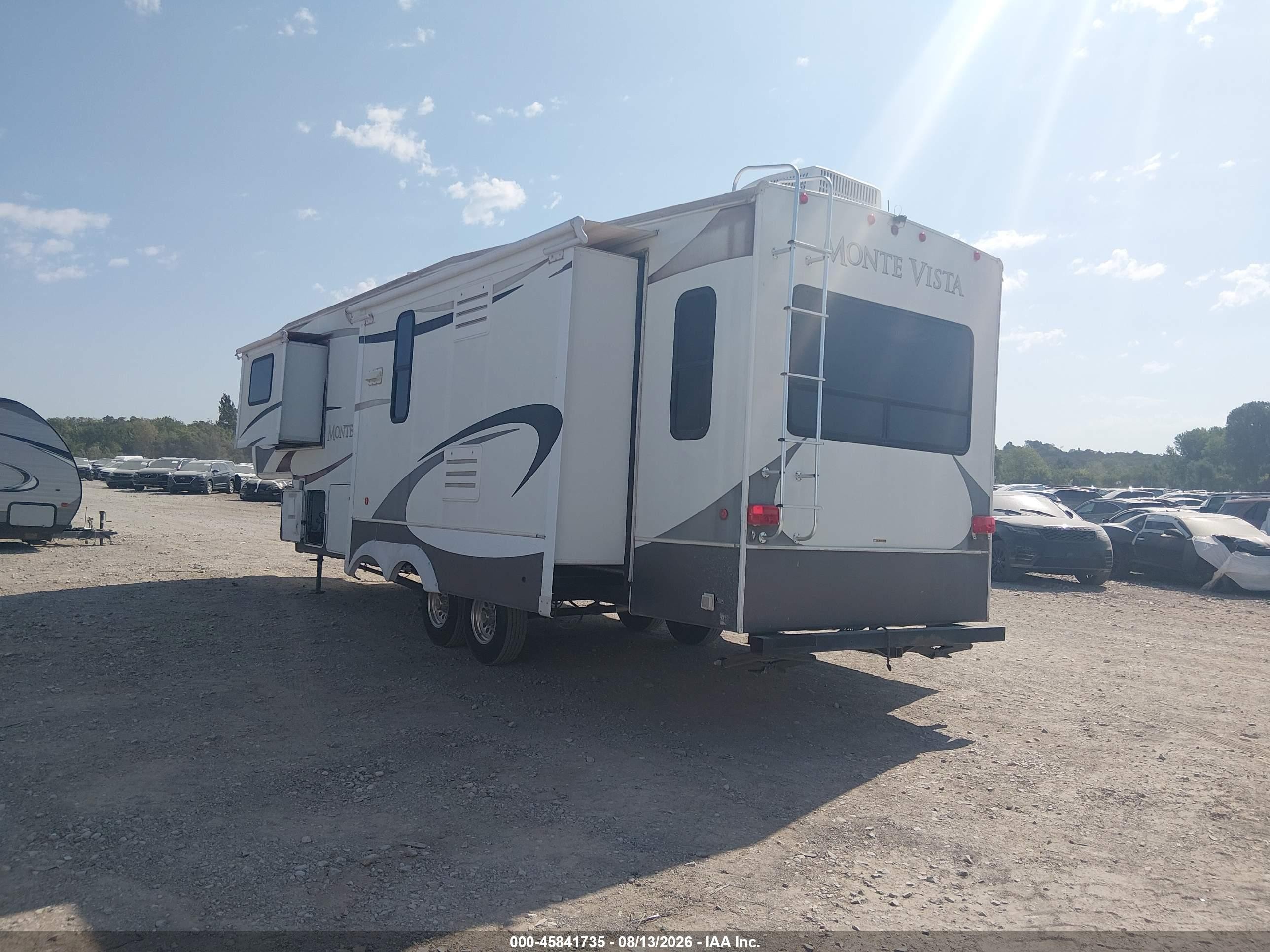 2008 Dutchman Monte Vista M-31bg VIN 47CFCMS228C657141 IAAI salvage auction — Top/Roof, Clear (Oklahoma), sold $3,000 on 2026-09-23 (photo 3)
