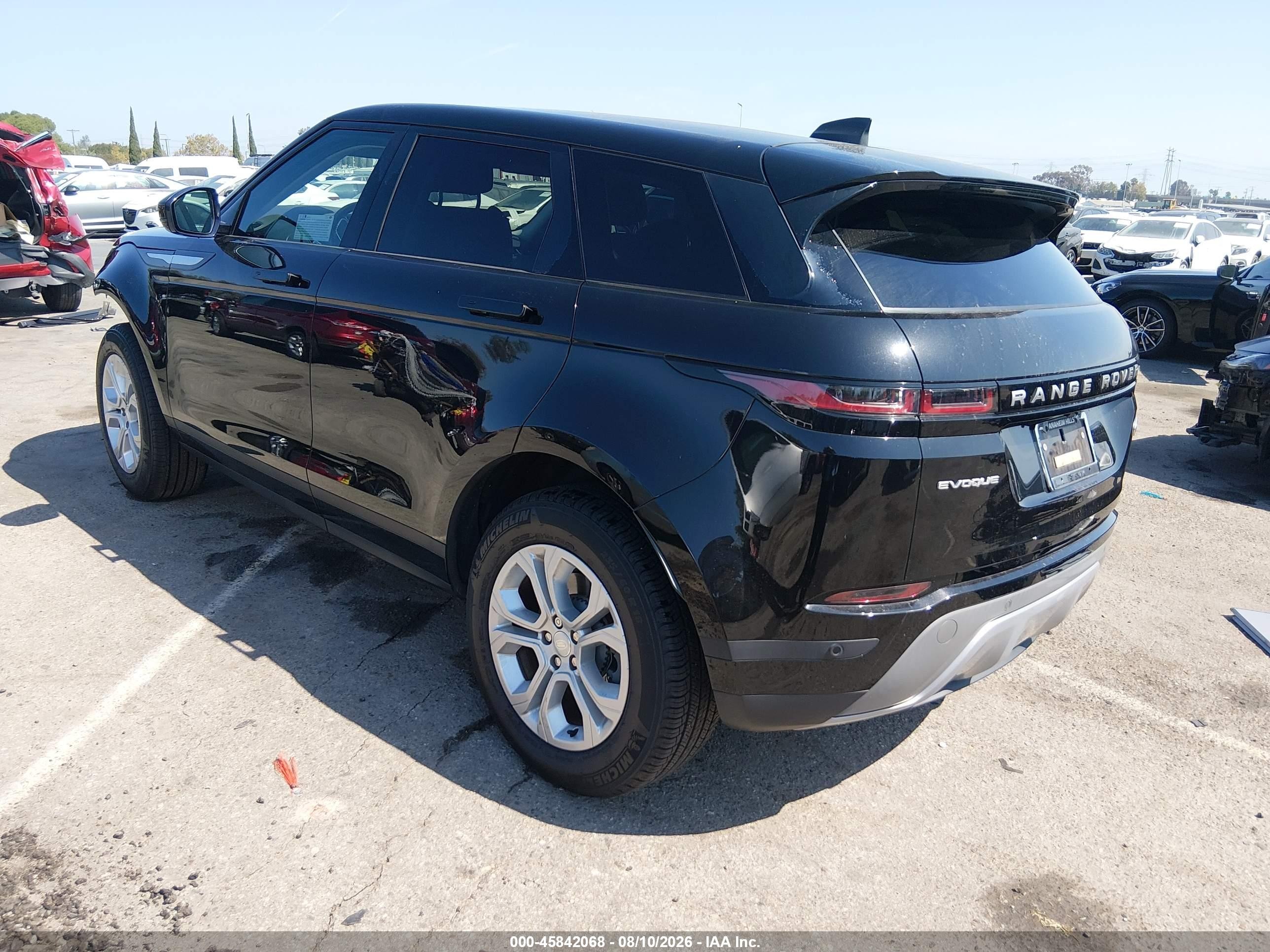 2022 Land rover Range rover evoque VIN SALZJ2FX3NH165918 IAAI salvage auction — Front End, Salvage (California), sold $8,600 on 2026-08-31 (photo 3)