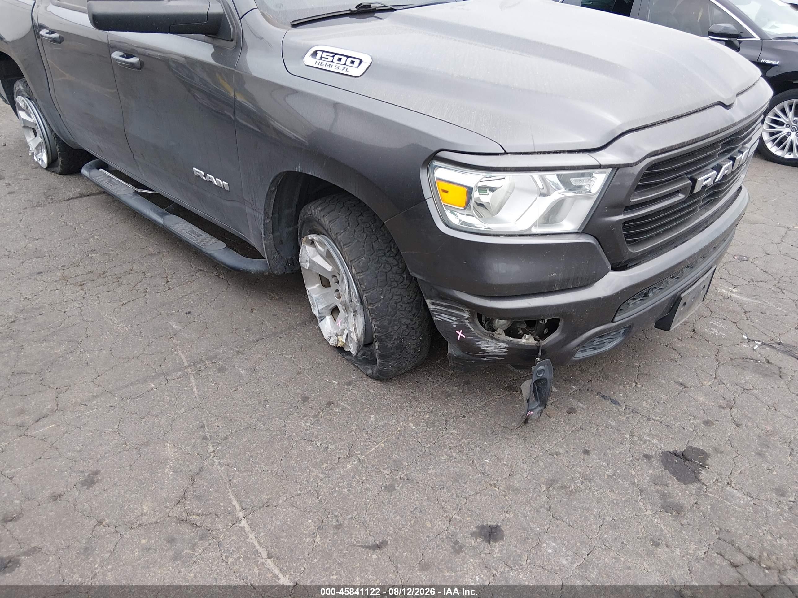 2019 Ram 1500 VIN 1C6SRFFTXKN637915 IAAI salvage auction — Front End, Salvage (Oregon), sold $7,200 on 2026-09-24 (photo 6)