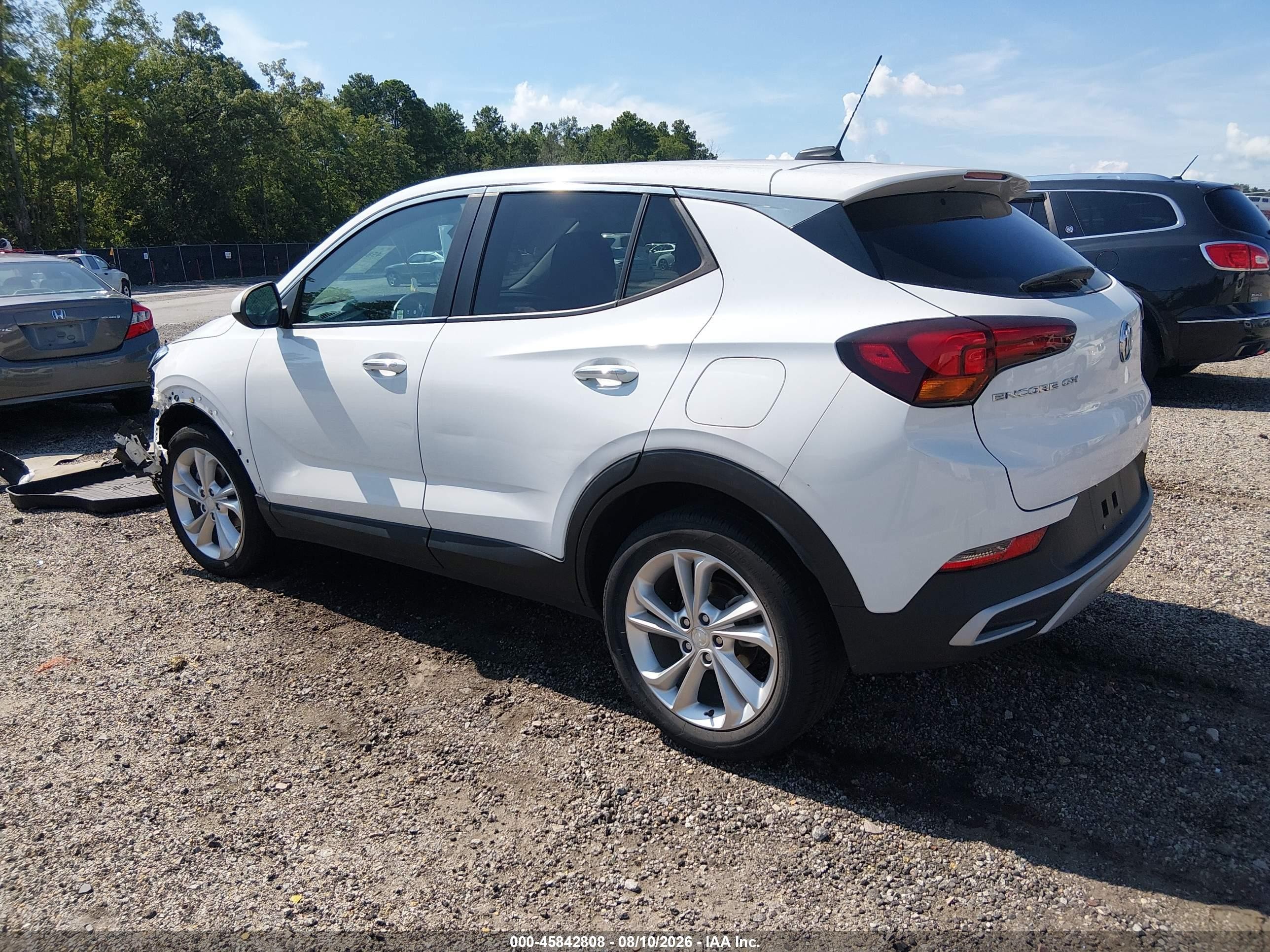 2022 Buick Encore gx VIN KL4MMBS22NB020062 IAAI salvage auction — Front End, Clear (South Carolina), sold $2,100 on 2026-09-09 (photo 3)
