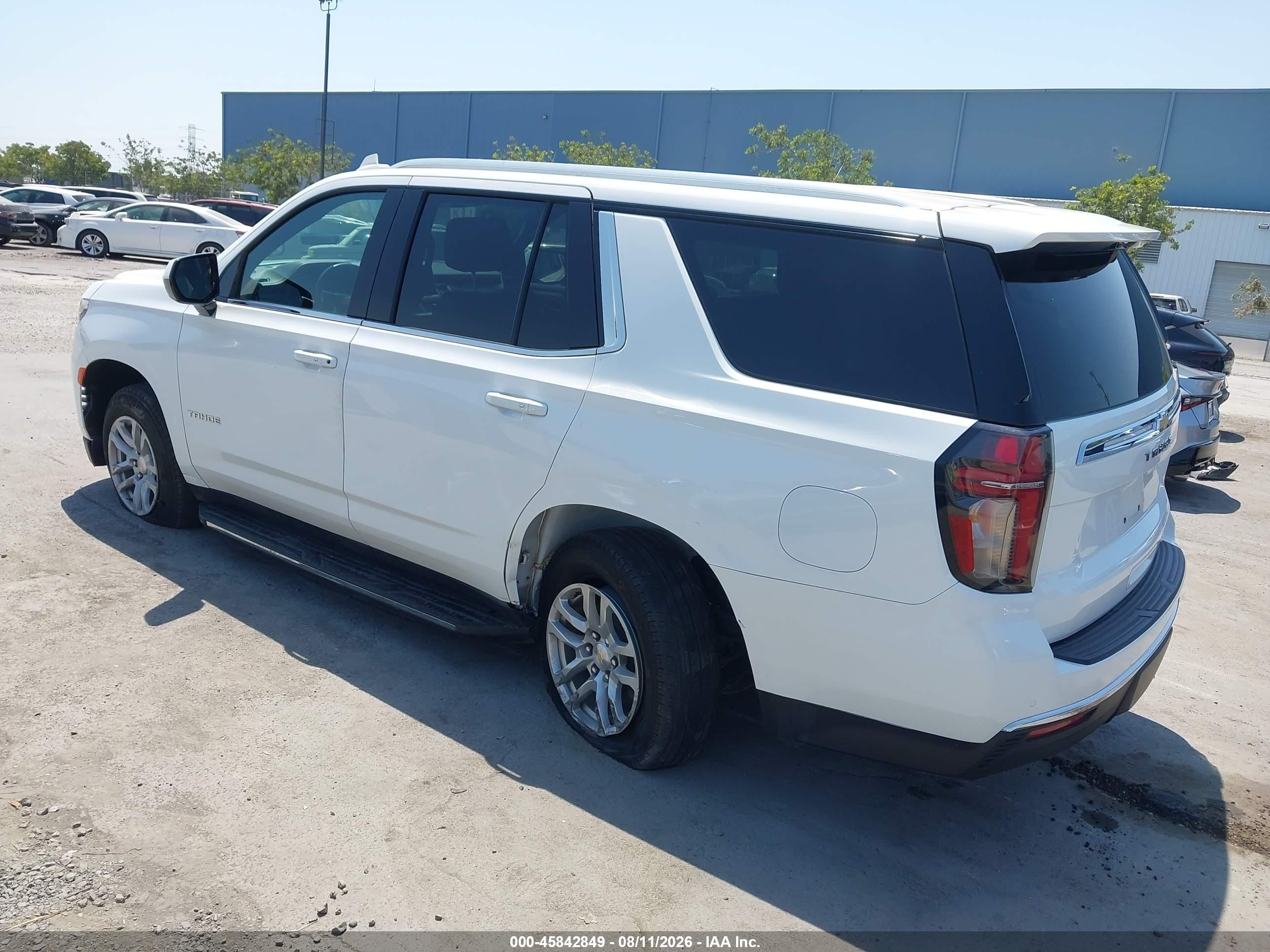 2023 Chevrolet Tahoe VIN 1GNSCNKD6PR372890 IAAI salvage auction — Rear End, Salvage (California), sold $19,900 on 2026-10-04 (photo 3)