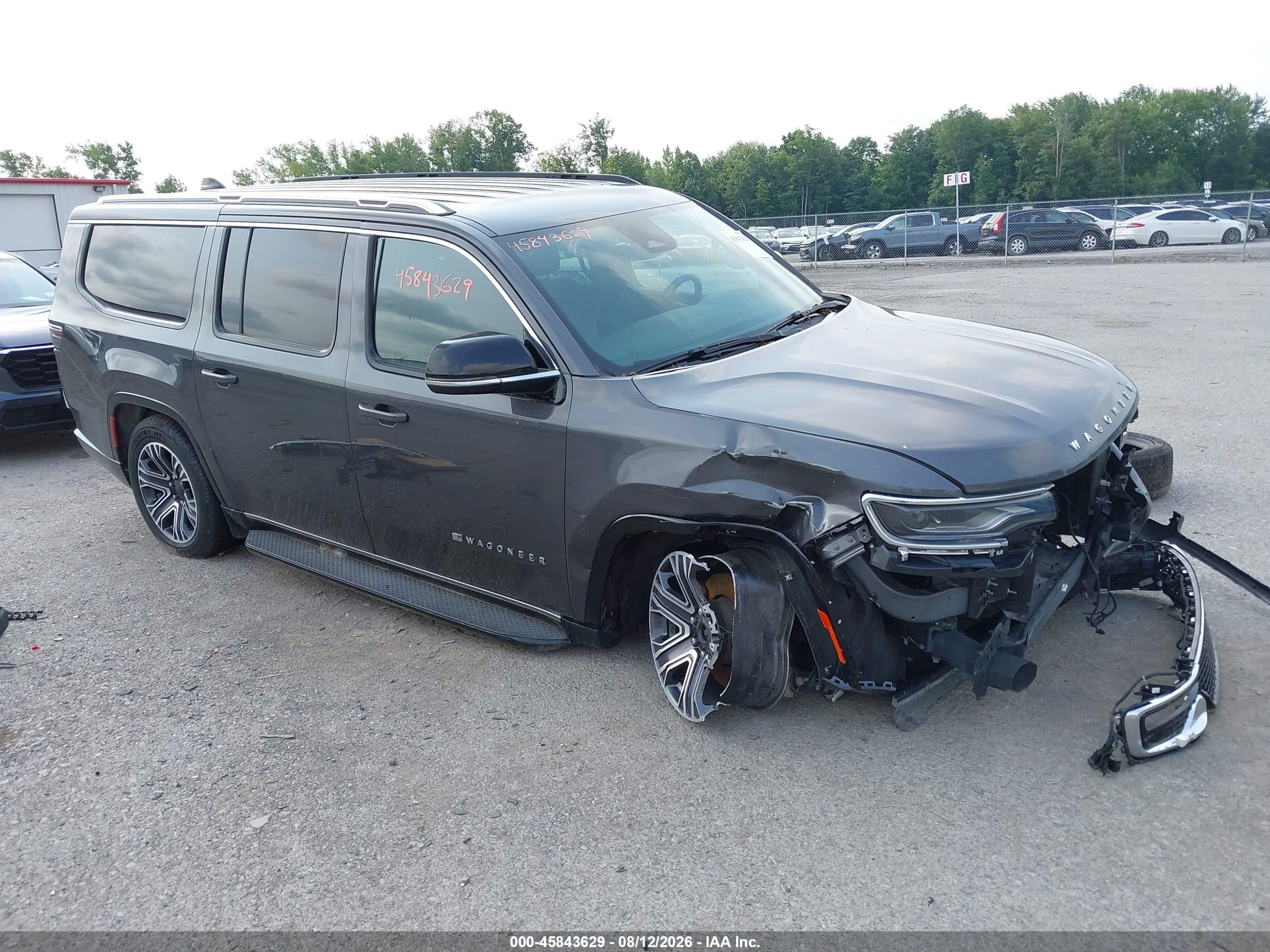 2024 Jeep Grand wagoneer VIN 1C4SJSBP7RS131505 IAAI salvage auction — Unknown, Enterprise Vehicles Clear Only (Michigan), sold $17,900 on 2026-08-18 (photo 1)