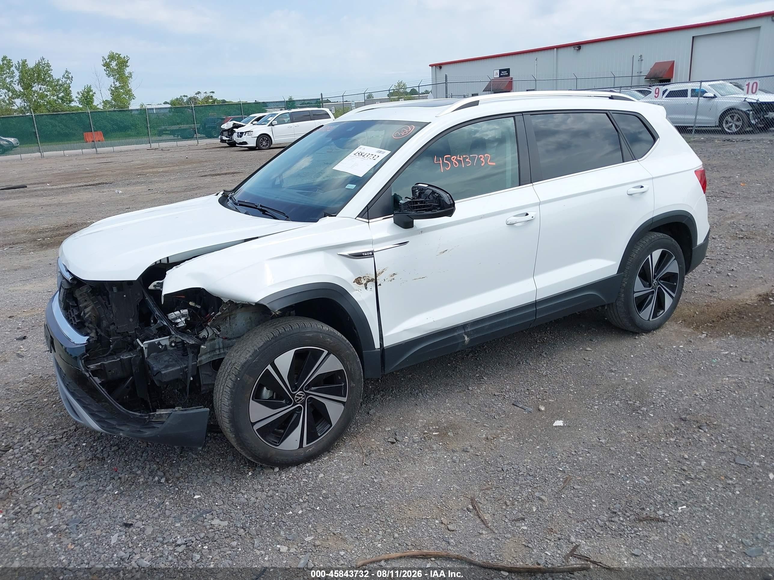 2024 Volkswagen Taos VIN 3VVVX7B23RM130133 IAAI salvage auction — Unknown, Enterprise Vehicles Clear Only (Wyoming), sold $8,475 on 2026-08-18 (photo 2)