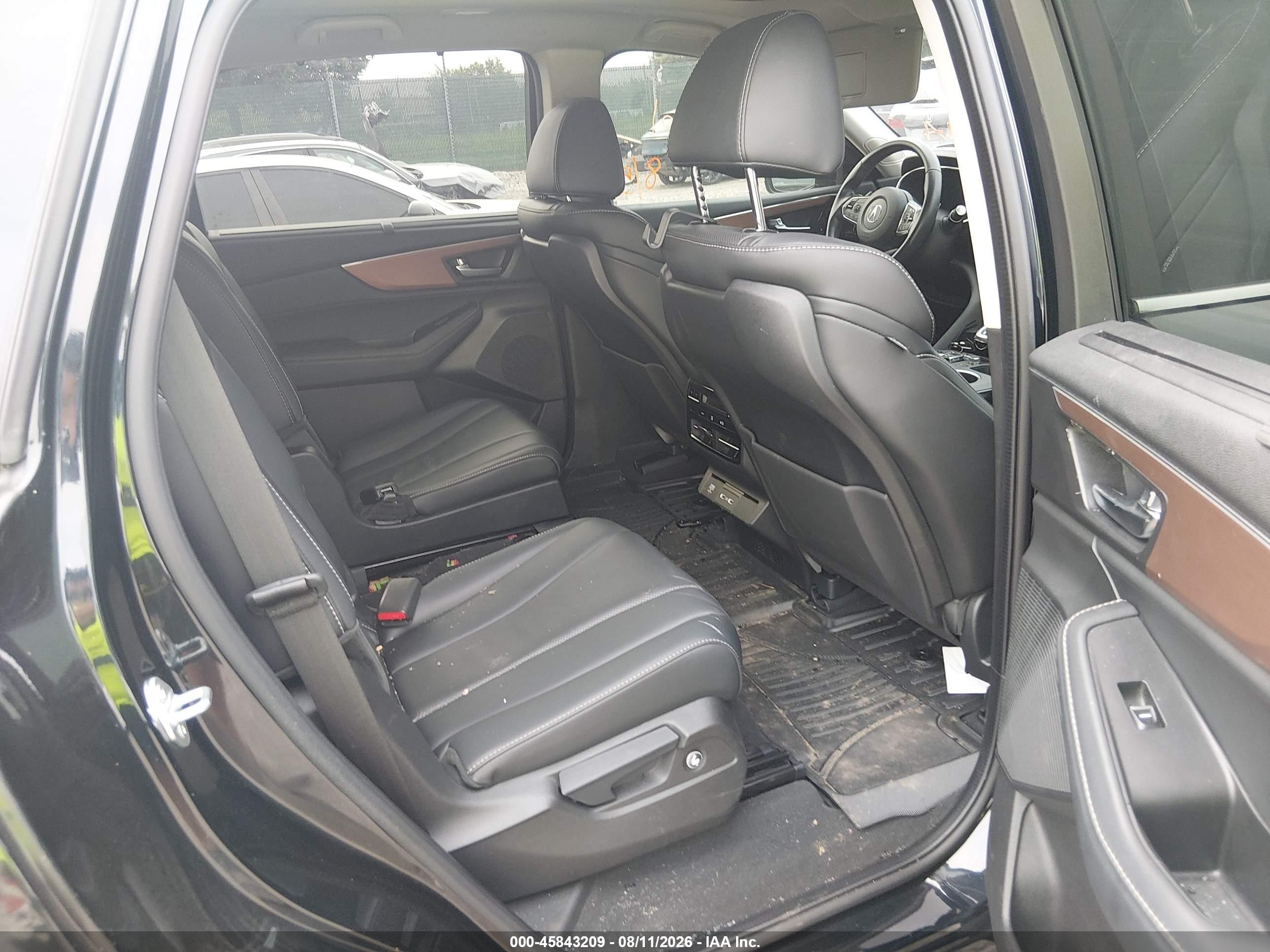 2022 Acura Mdx VIN 5J8YE1H46NL036591 IAAI salvage auction — Theft, Salvage (Pennsylvania), sold $14,000 on 2026-09-23 (photo 8)