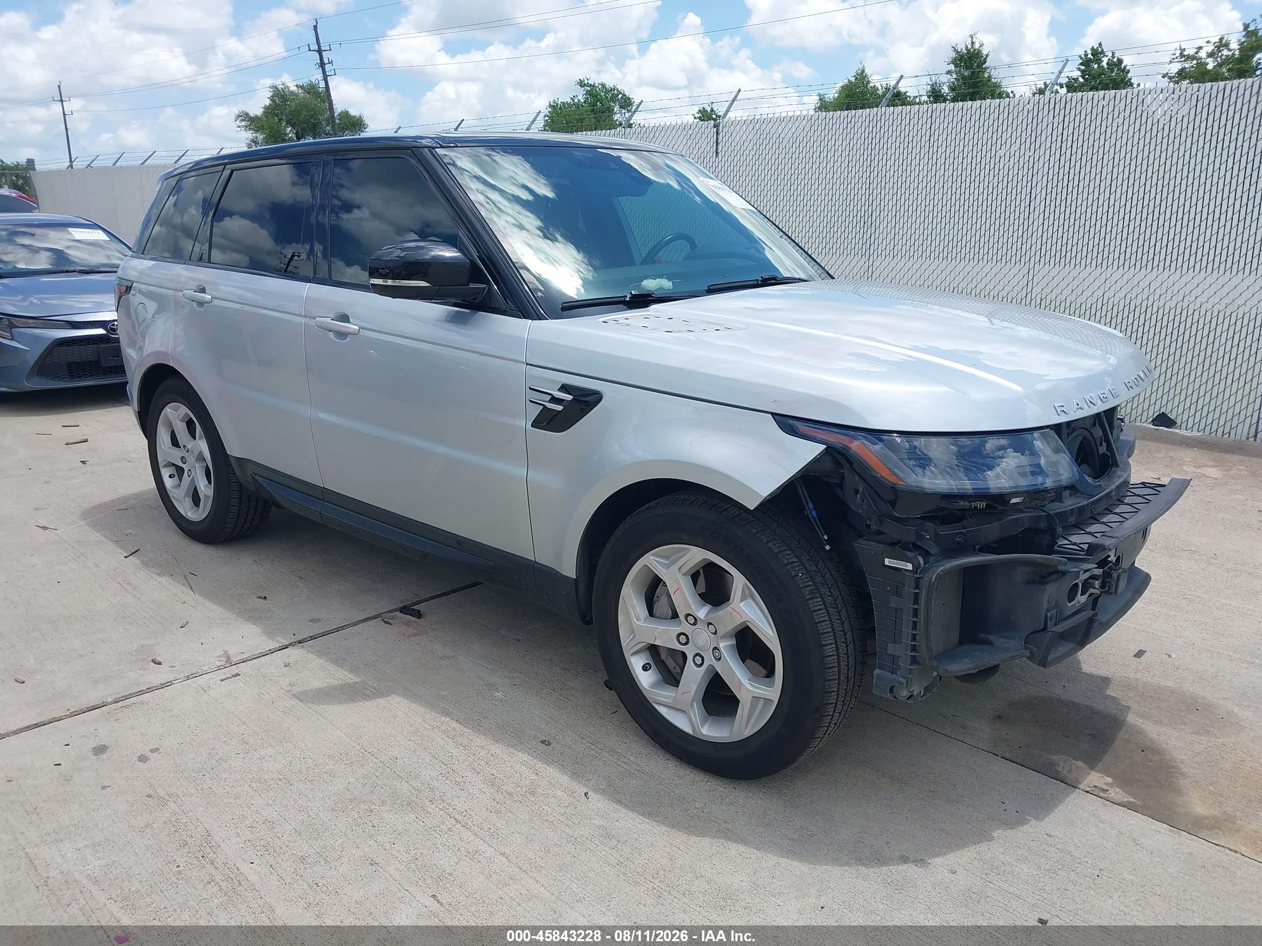 2018 Land Rover Range Rover Sport VIN SALWR2RV5JA806110 — IAAI salvage auction photo