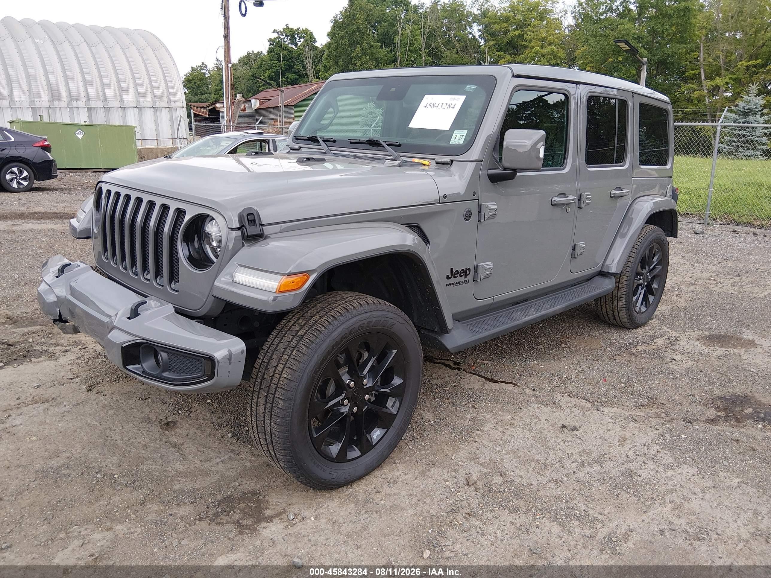 2022 Jeep Wrangler / VIN 1C4HJXEN8NW147958 IAAI salvage auction — Front & Rear, Salvage (Idaho), sold $19,100 on 2026-09-19 (photo 2)