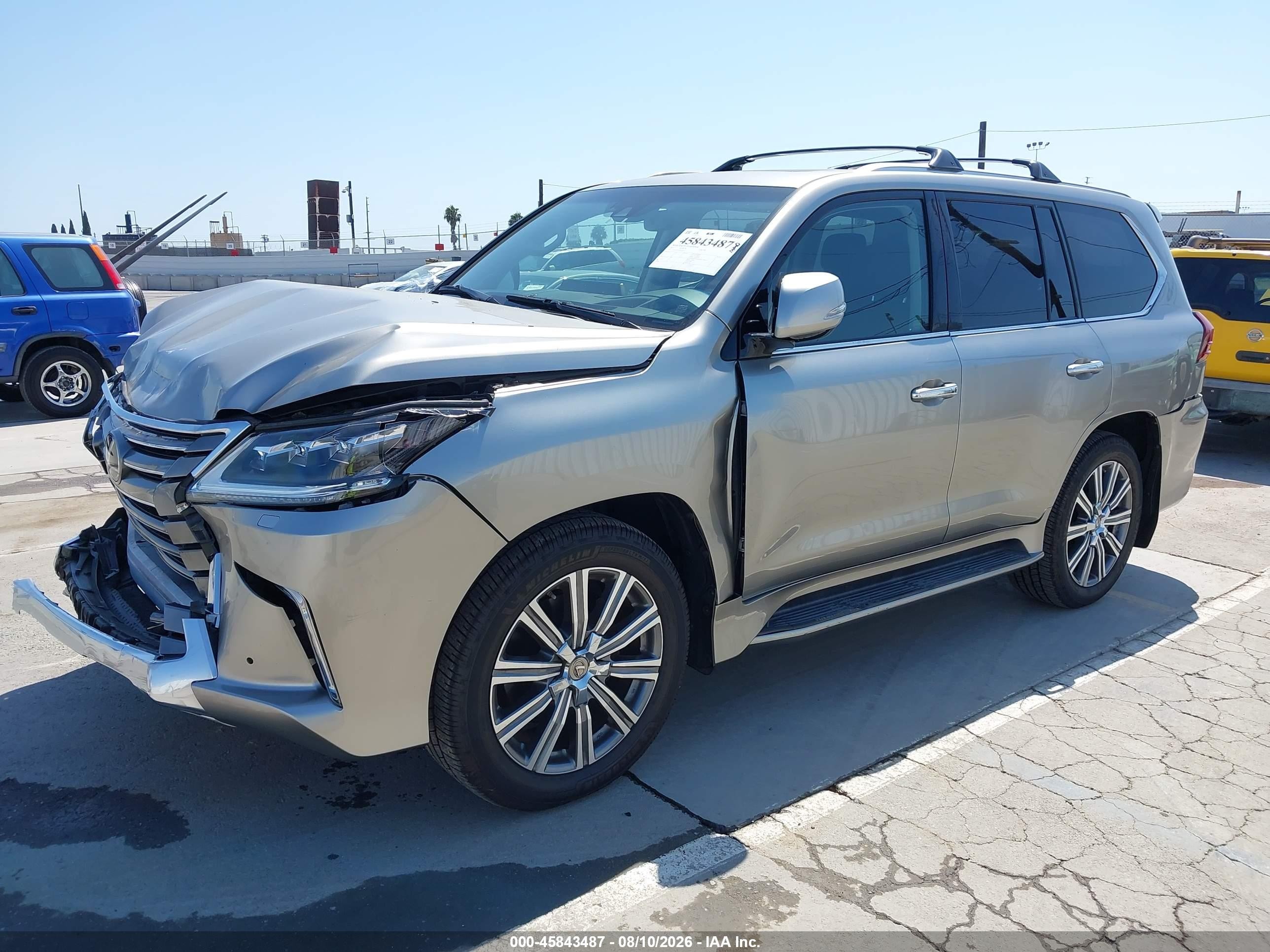 2017 Lexus Lx VIN JTJHY7AX1H4246525 IAAI salvage auction — Front & Rear, Salvage (California), sold $32,750 on 2026-09-03 (photo 2)