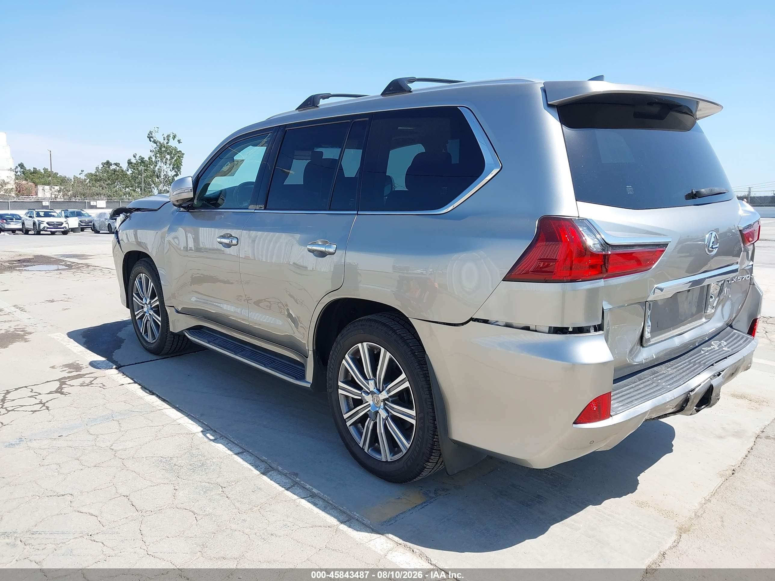 2017 Lexus Lx VIN JTJHY7AX1H4246525 IAAI salvage auction — Front & Rear, Salvage (California), sold $32,750 on 2026-09-03 (photo 3)
