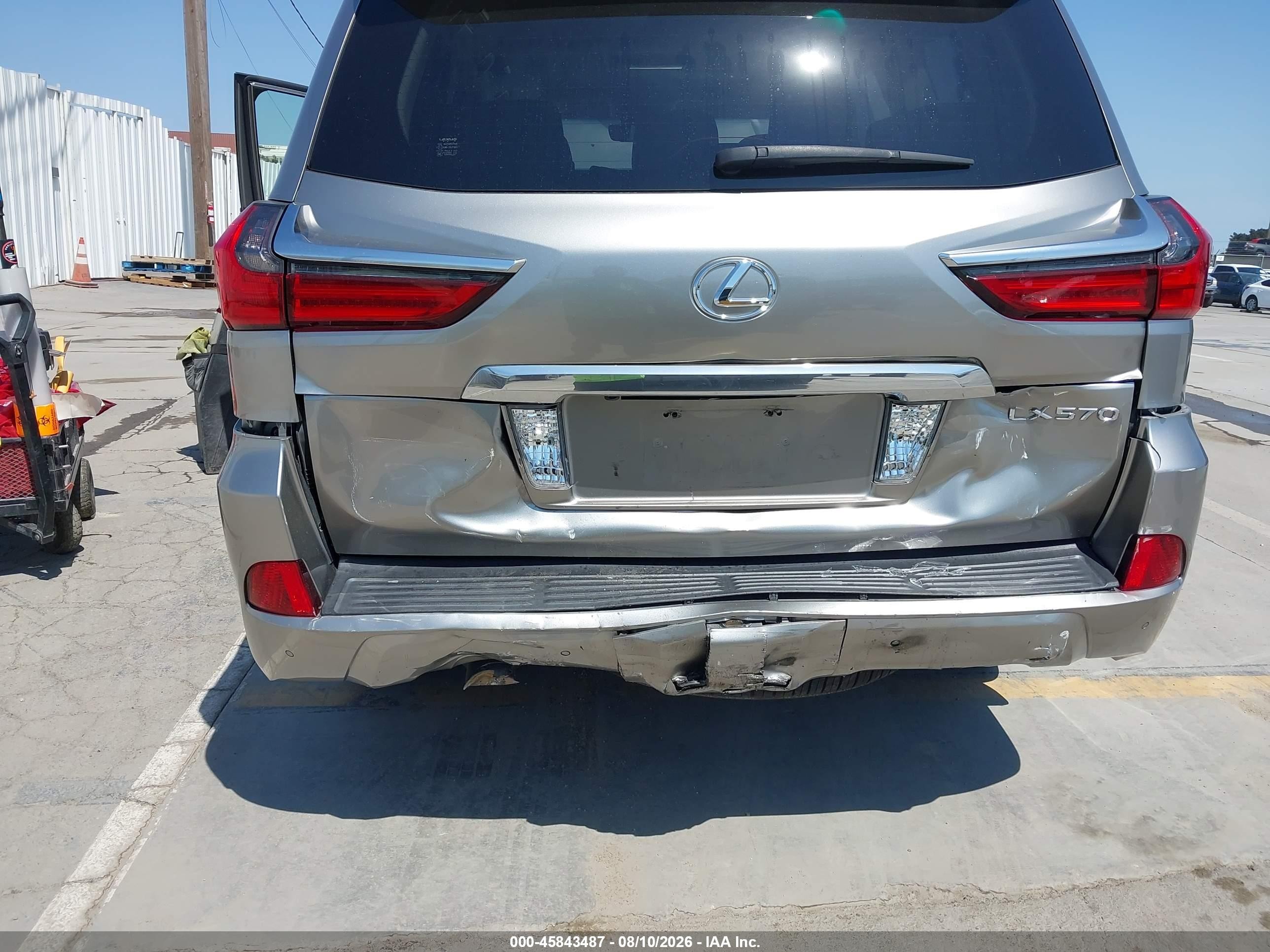 2017 Lexus Lx VIN JTJHY7AX1H4246525 IAAI salvage auction — Front & Rear, Salvage (California), sold $32,750 on 2026-09-03 (photo 6)